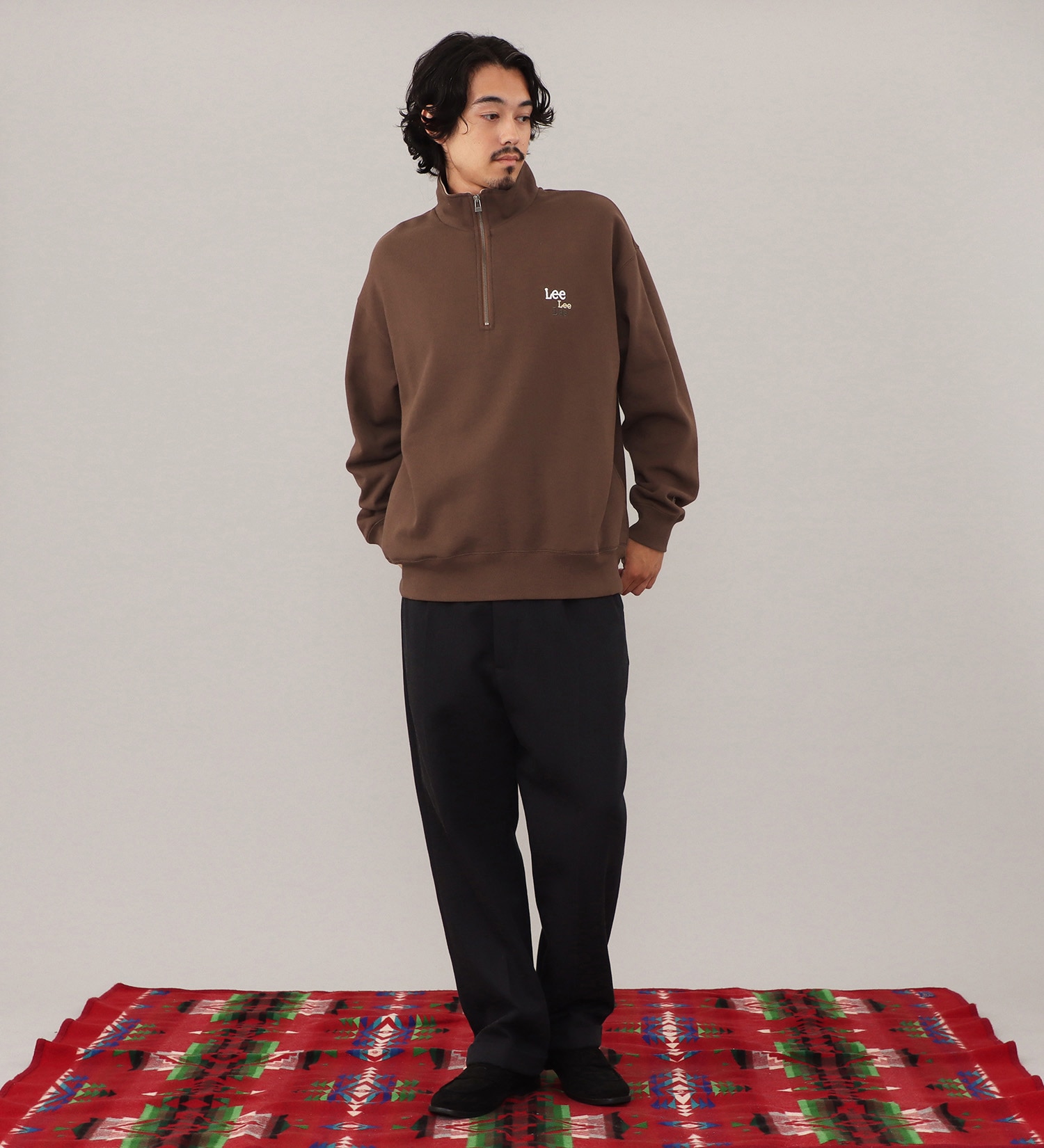 Lee(リー)のHALFZIP SWEAT / ハーフジップスウェット【親子】|トップス/スウェット/メンズ|ブラウン