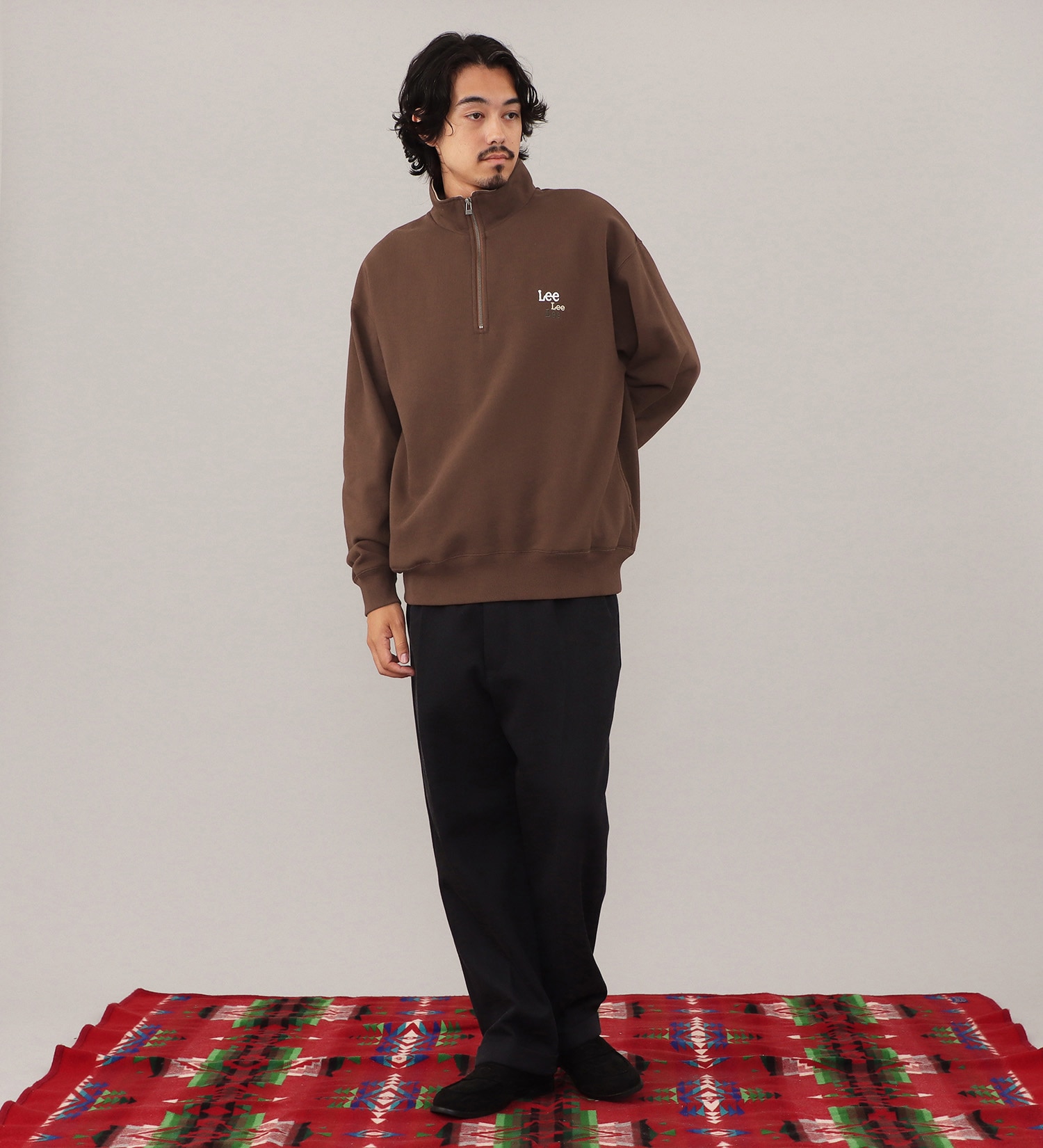 Lee(リー)のHALFZIP SWEAT / ハーフジップスウェット【親子】|トップス/スウェット/メンズ|ブラウン