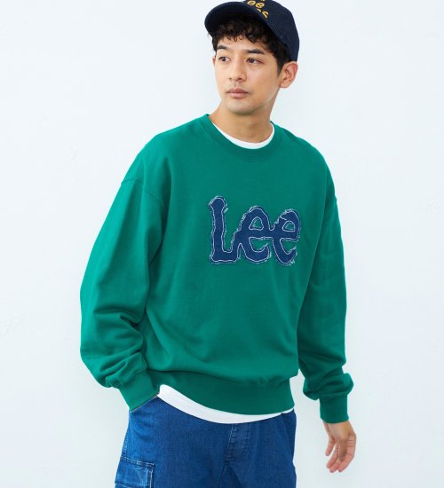 Lee(リー)のデニムロゴパッチスウェット|トップス/スウェット/メンズ|グリーン