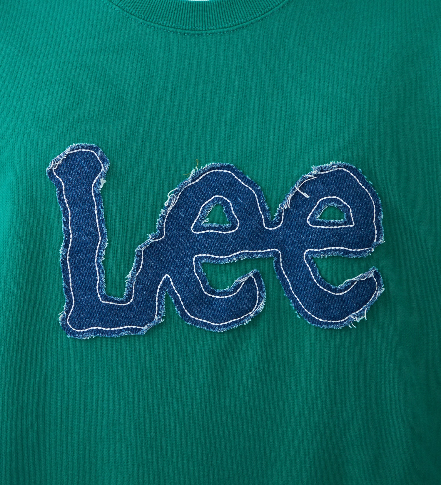 Lee(リー)のデニムロゴパッチスウェット|トップス/スウェット/メンズ|グリーン