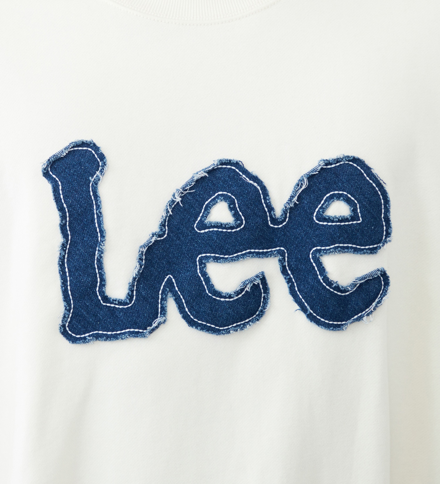 Lee(リー)のデニムロゴパッチスウェット|トップス/スウェット/メンズ|オフホワイト