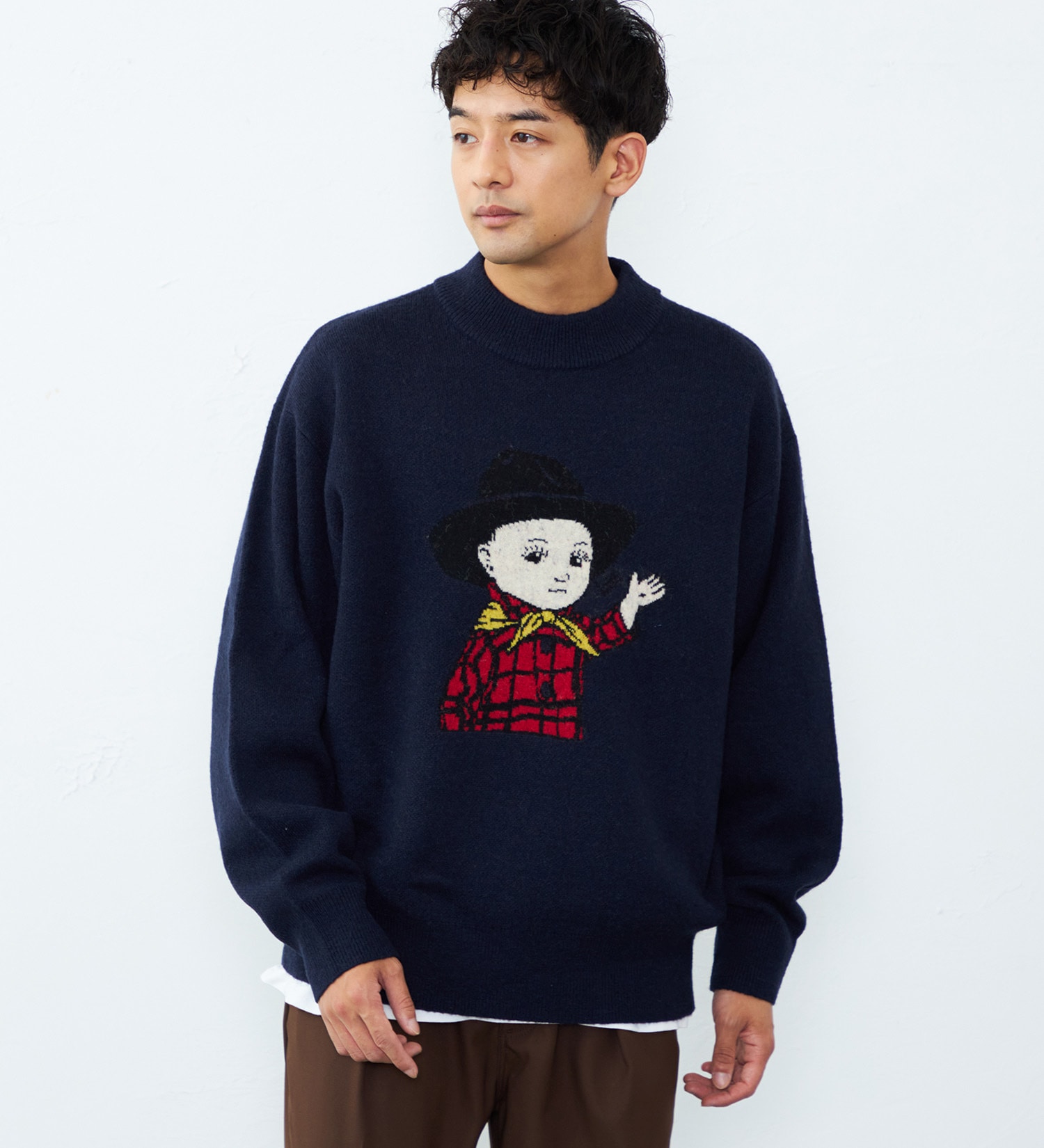 Lee(リー)のBuddy Lee SWEATER|トップス/ニット/セーター/メンズ|ネイビー