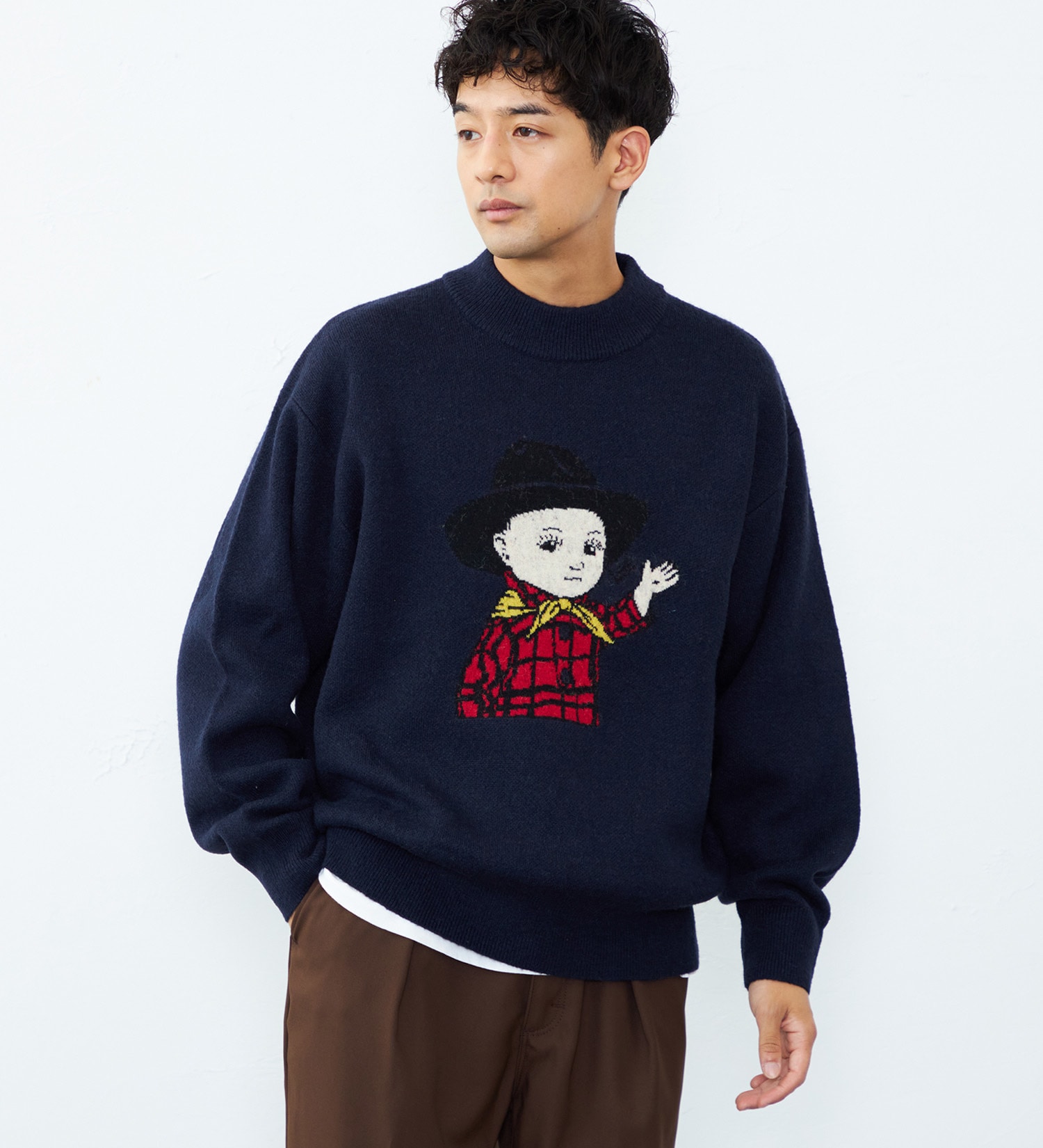 Lee(リー)のBuddy Lee SWEATER|トップス/ニット/セーター/メンズ|ネイビー