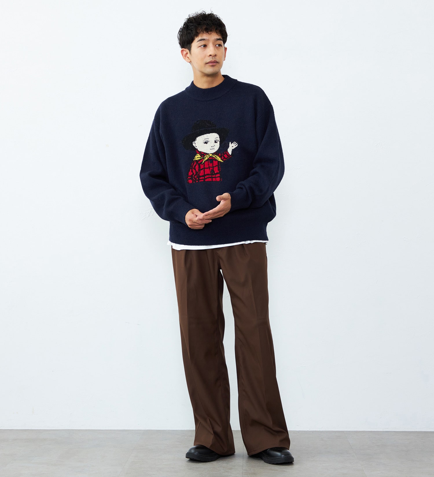 Lee(リー)のBuddy Lee SWEATER|トップス/ニット/セーター/メンズ|ネイビー