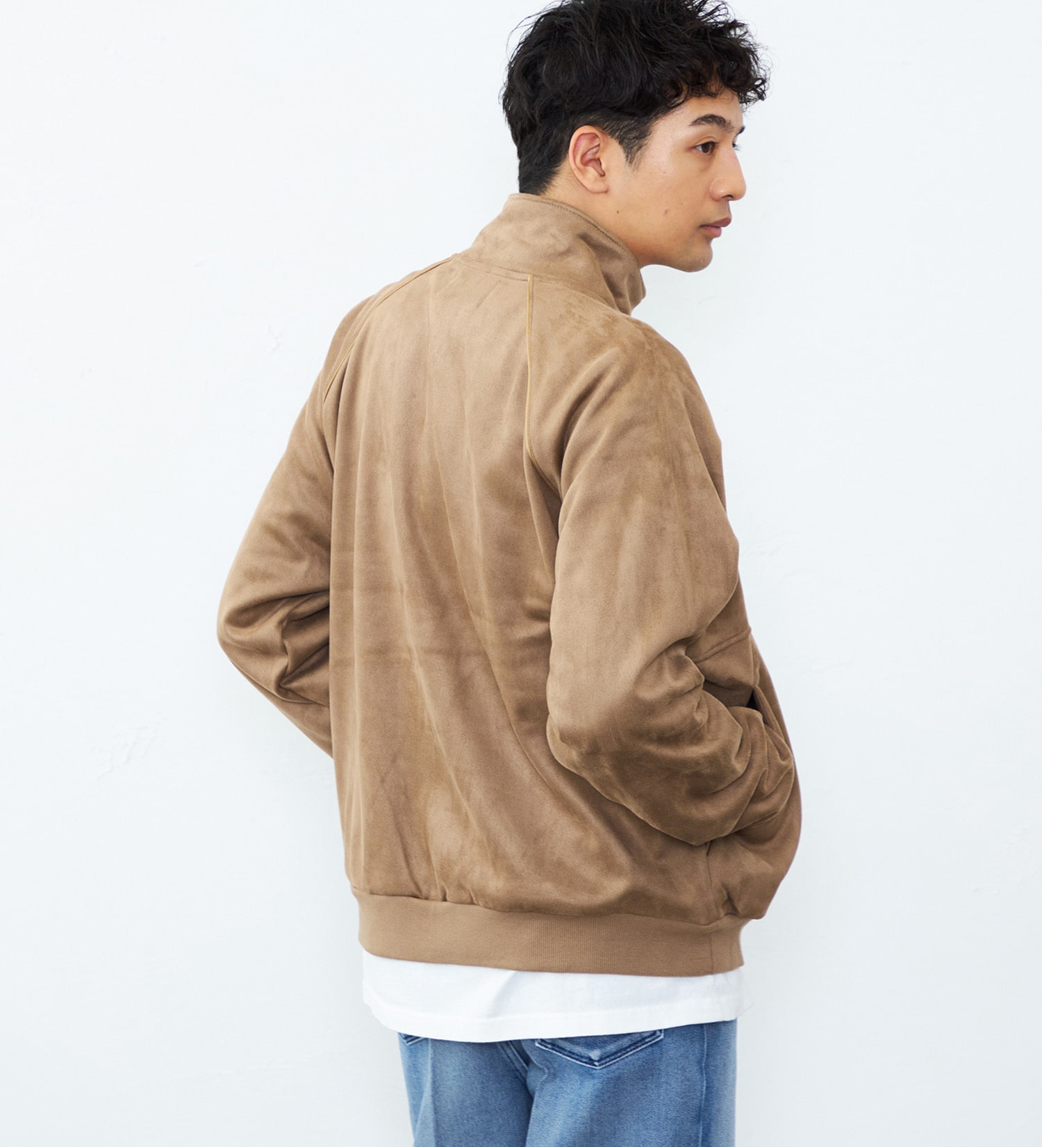Lee(リー)のスエードフリース ジップアップジャケット|ジャケット/アウター/その他アウター/メンズ|ベージュ