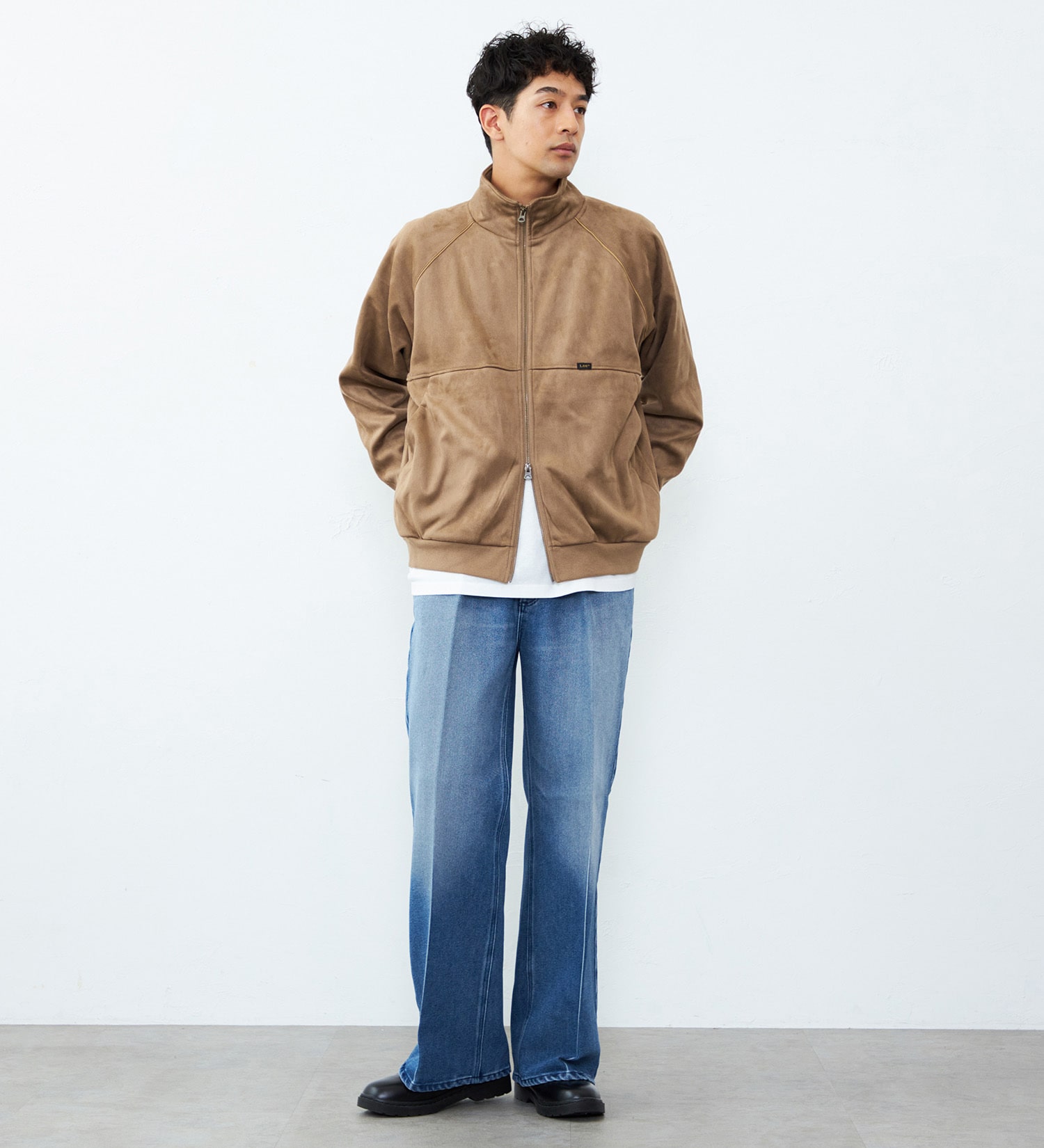 Lee(リー)のスエードフリース ジップアップジャケット|ジャケット/アウター/その他アウター/メンズ|ベージュ
