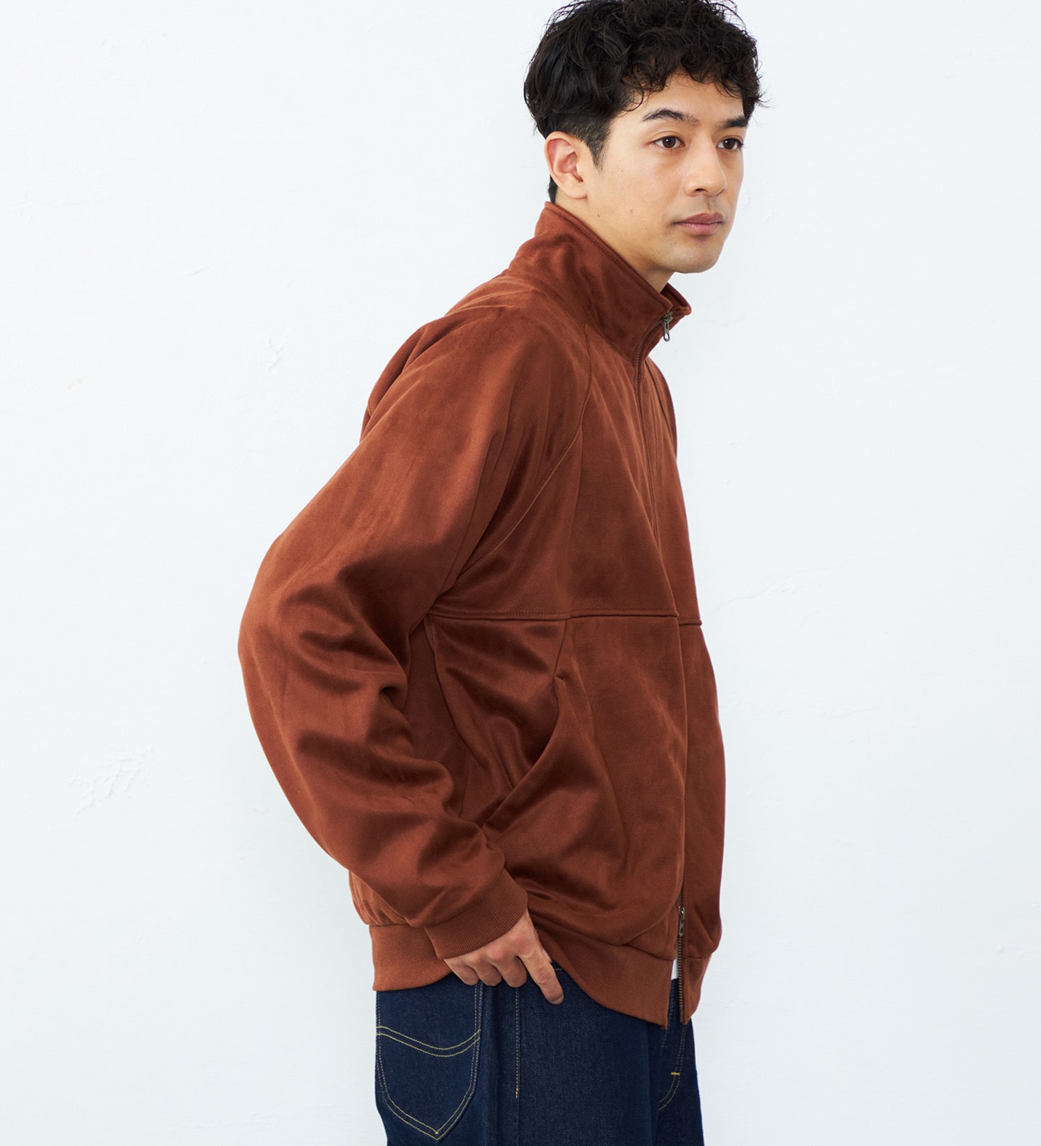 Lee(リー)のスエードフリース ジップアップジャケット|ジャケット/アウター/その他アウター/メンズ|ブラウン