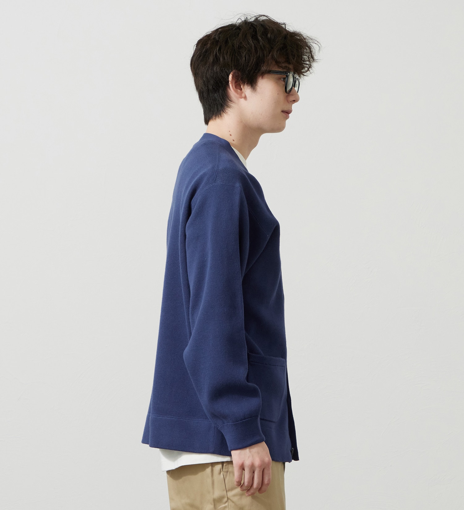 Lee(リー)のニットカーディガン|トップス/ニット/セーター/メンズ|ネイビー