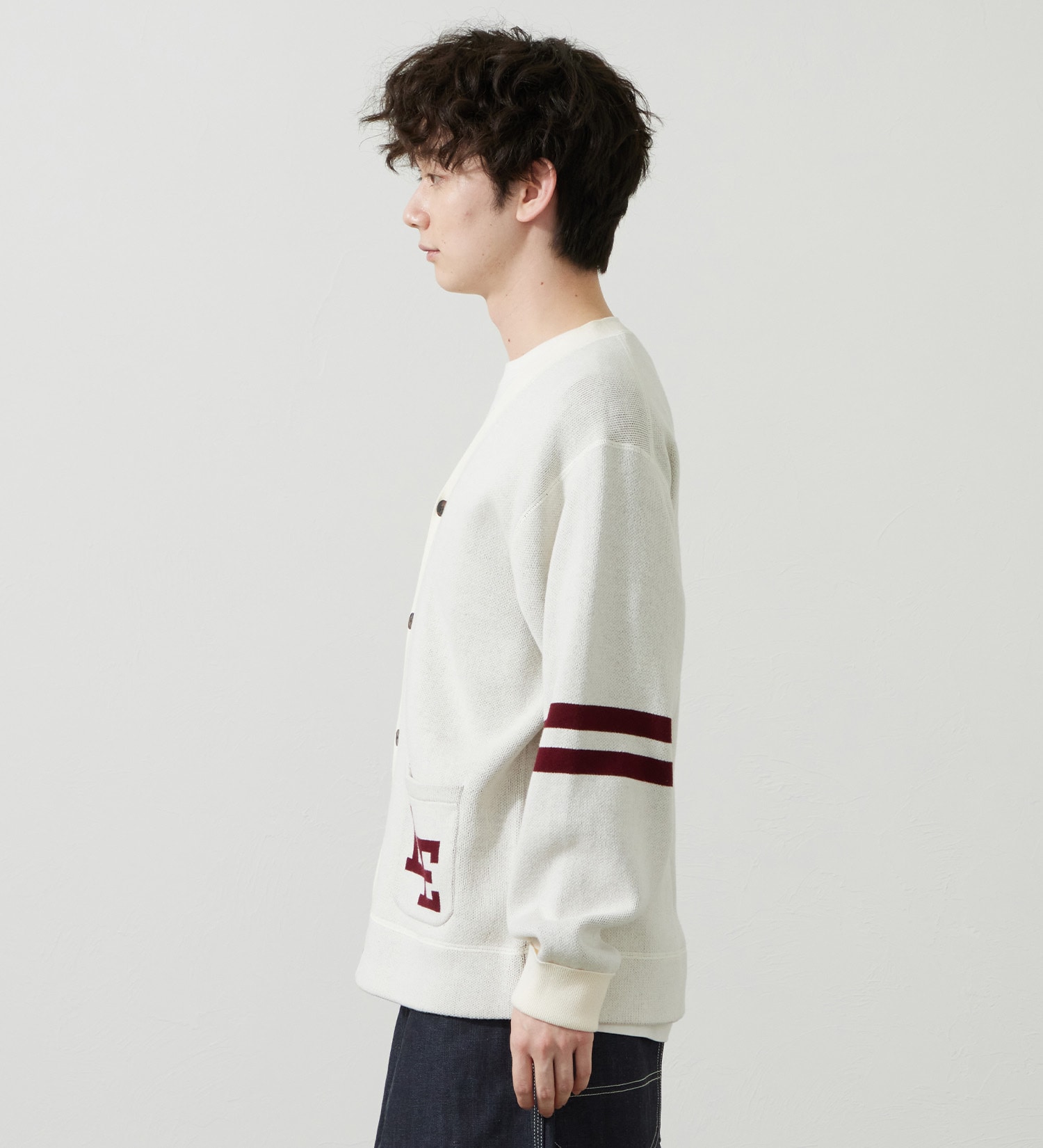 Lee(リー)のニットカーディガン|トップス/ニット/セーター/メンズ|ホワイト