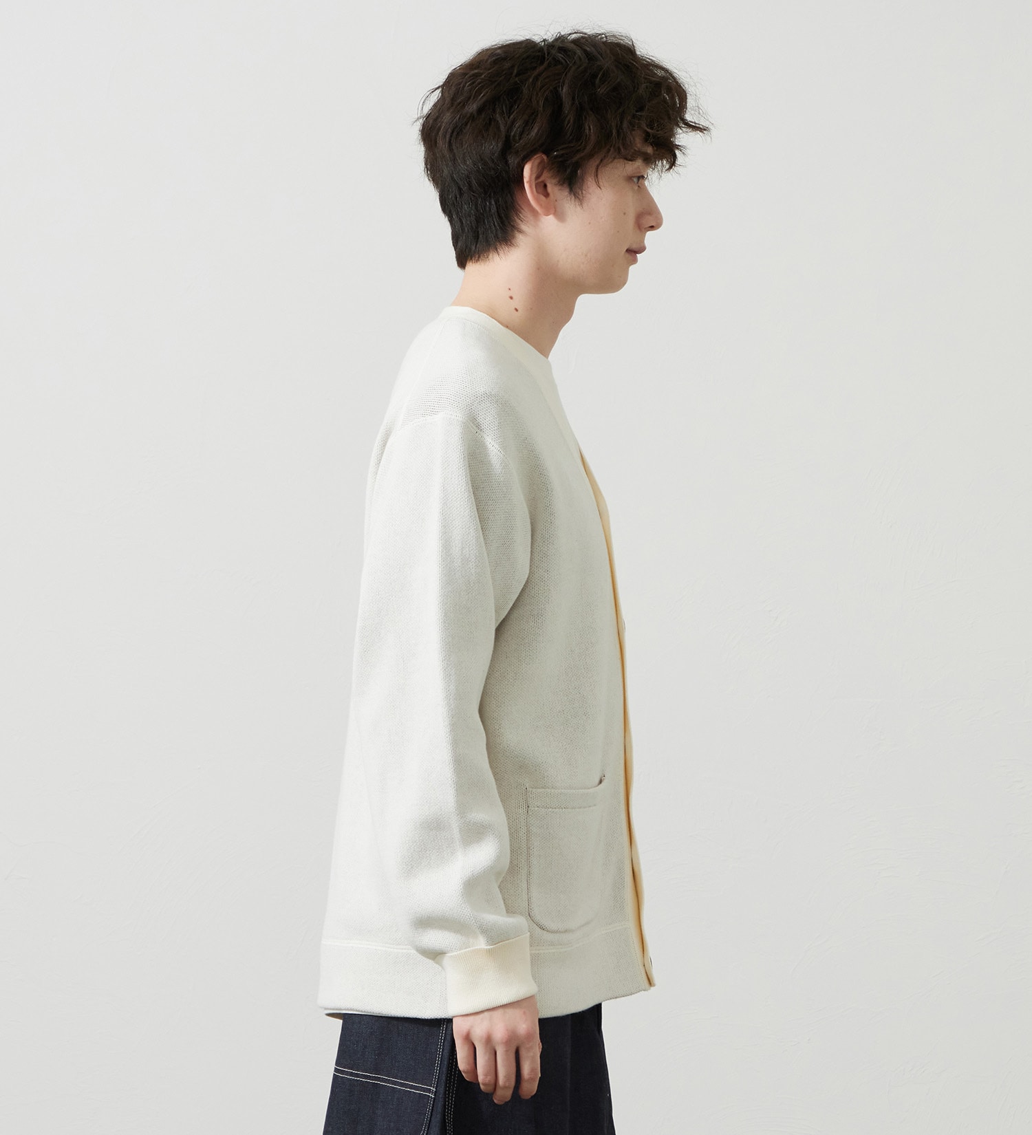 Lee(リー)のニットカーディガン|トップス/ニット/セーター/メンズ|ホワイト