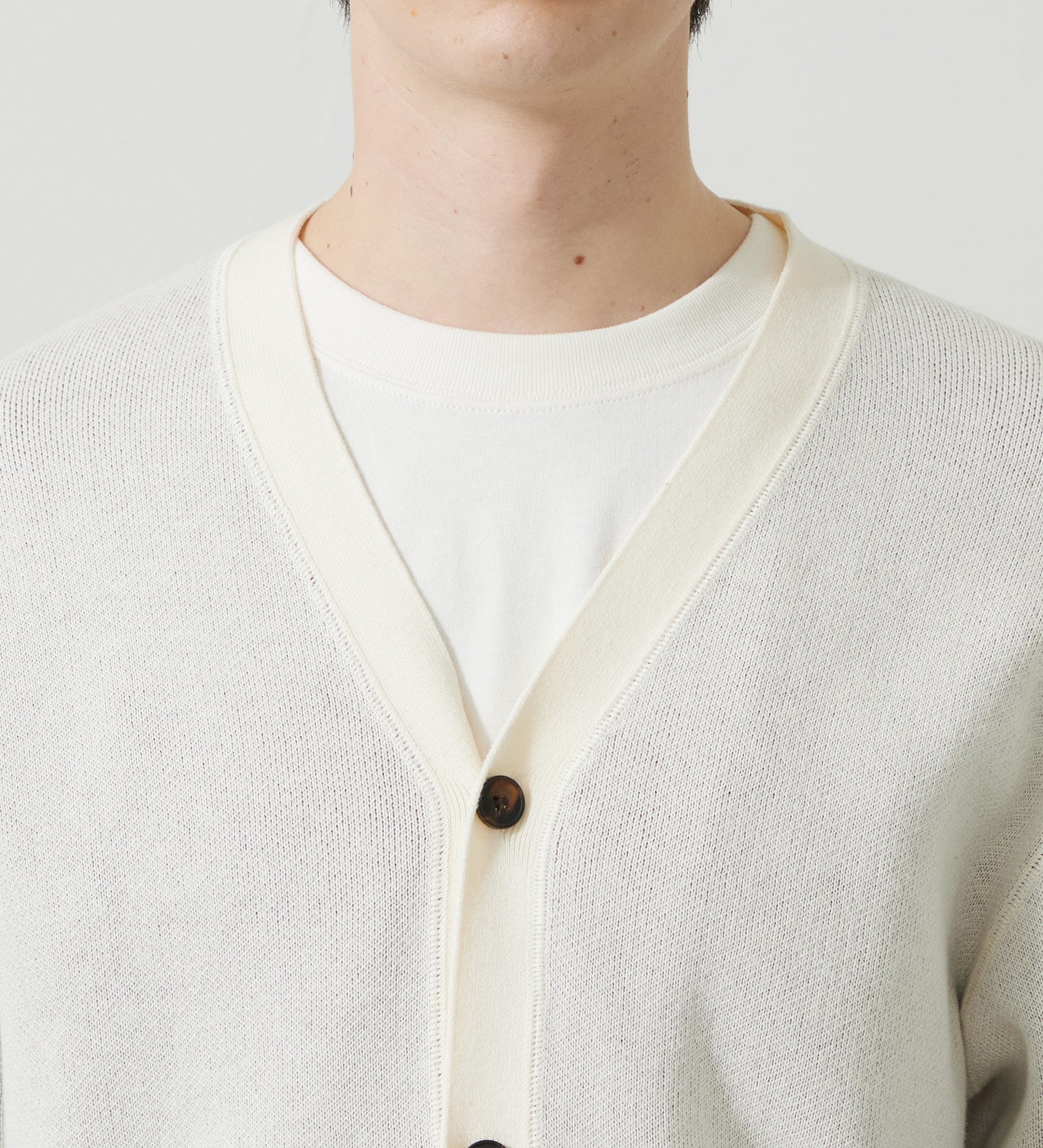 Lee(リー)のニットカーディガン|トップス/ニット/セーター/メンズ|ホワイト