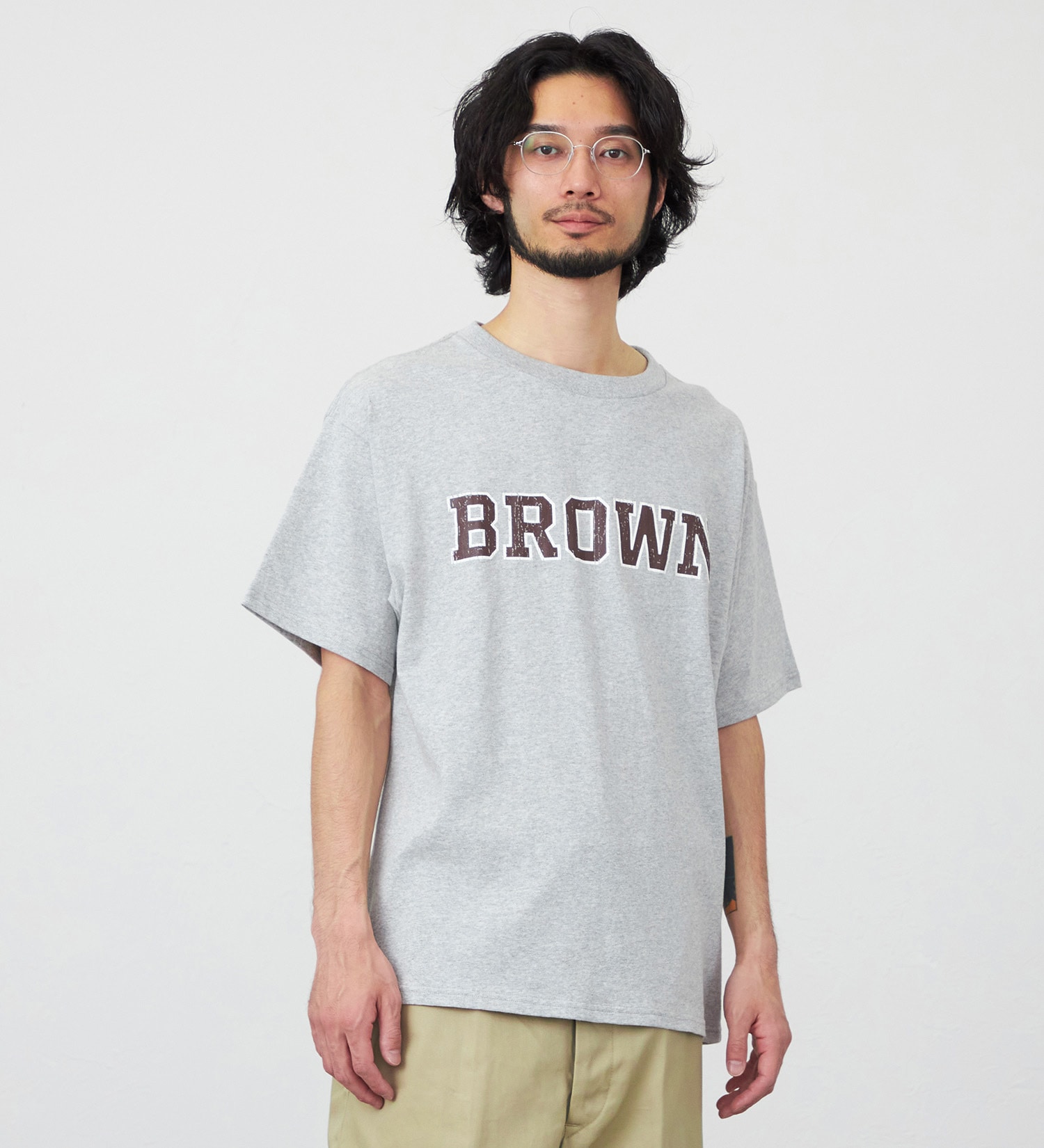 Lee(リー)のIVY COLLEGE SHORT SLEEVE Tee/半袖Tシャツ|トップス/Tシャツ/カットソー/メンズ|グレー