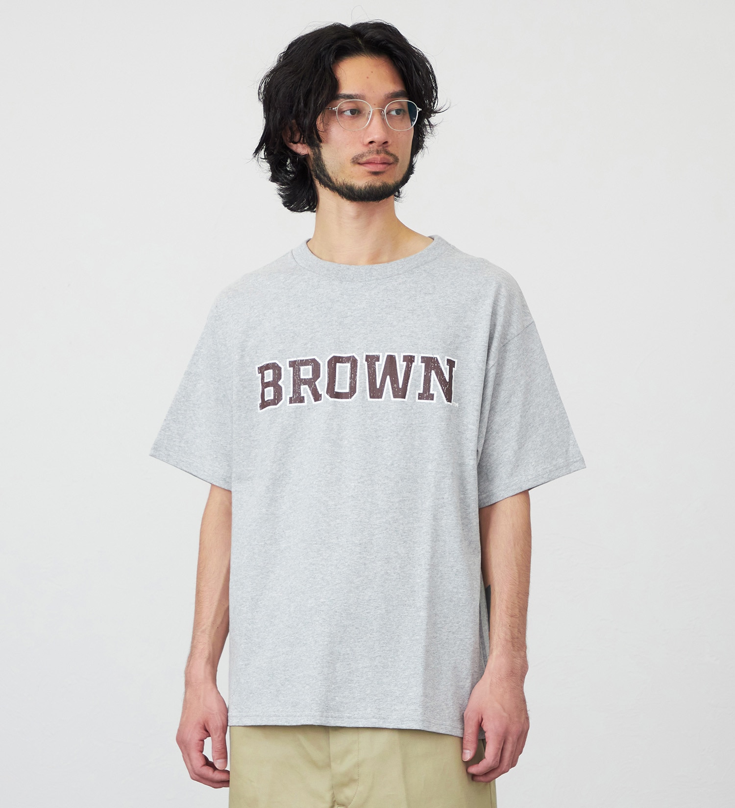 Lee(リー)のIVY COLLEGE SHORT SLEEVE Tee/半袖Tシャツ|トップス/Tシャツ/カットソー/メンズ|グレー