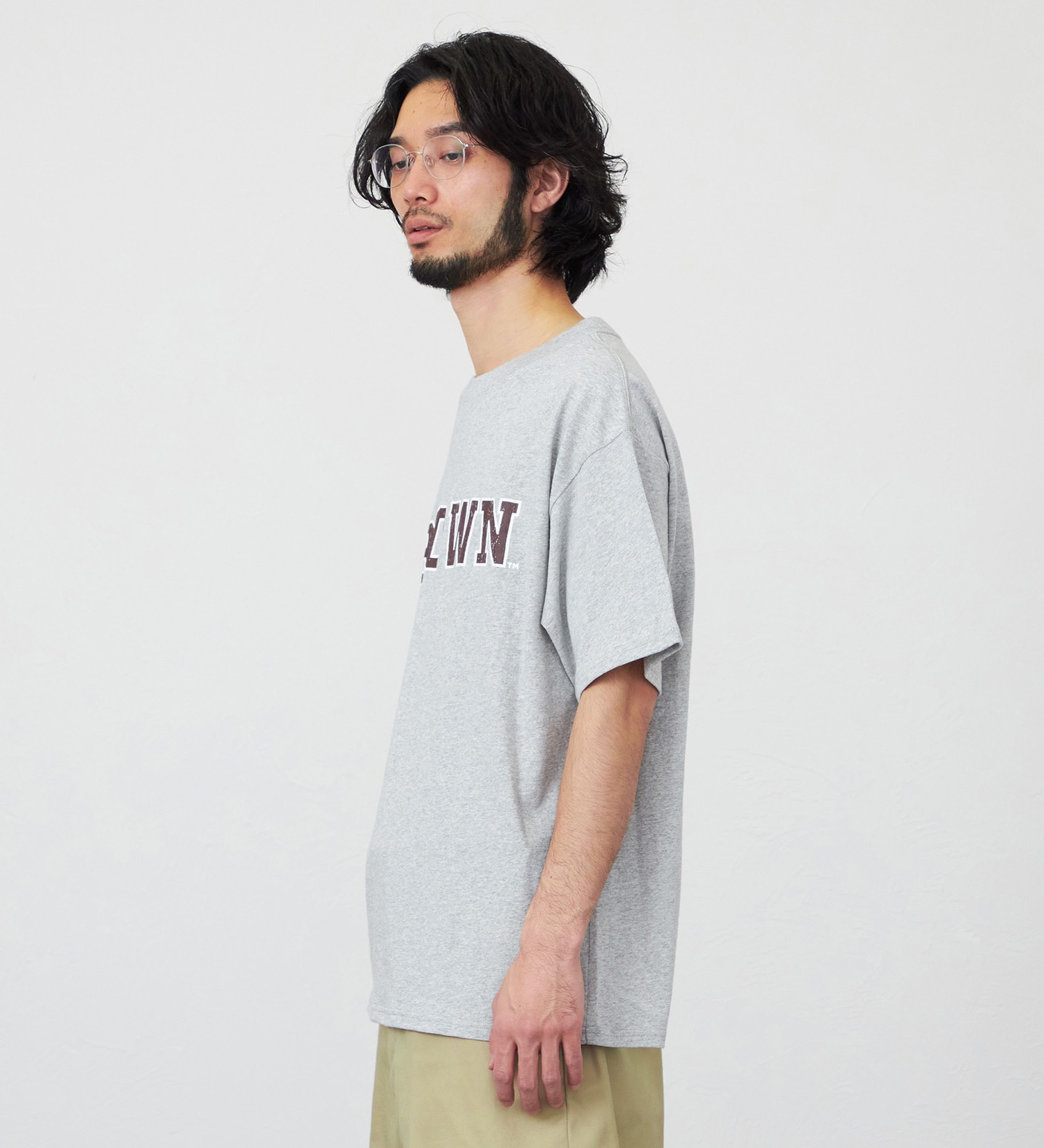 Lee(リー)のIVY COLLEGE SHORT SLEEVE Tee/半袖Tシャツ|トップス/Tシャツ/カットソー/メンズ|グレー