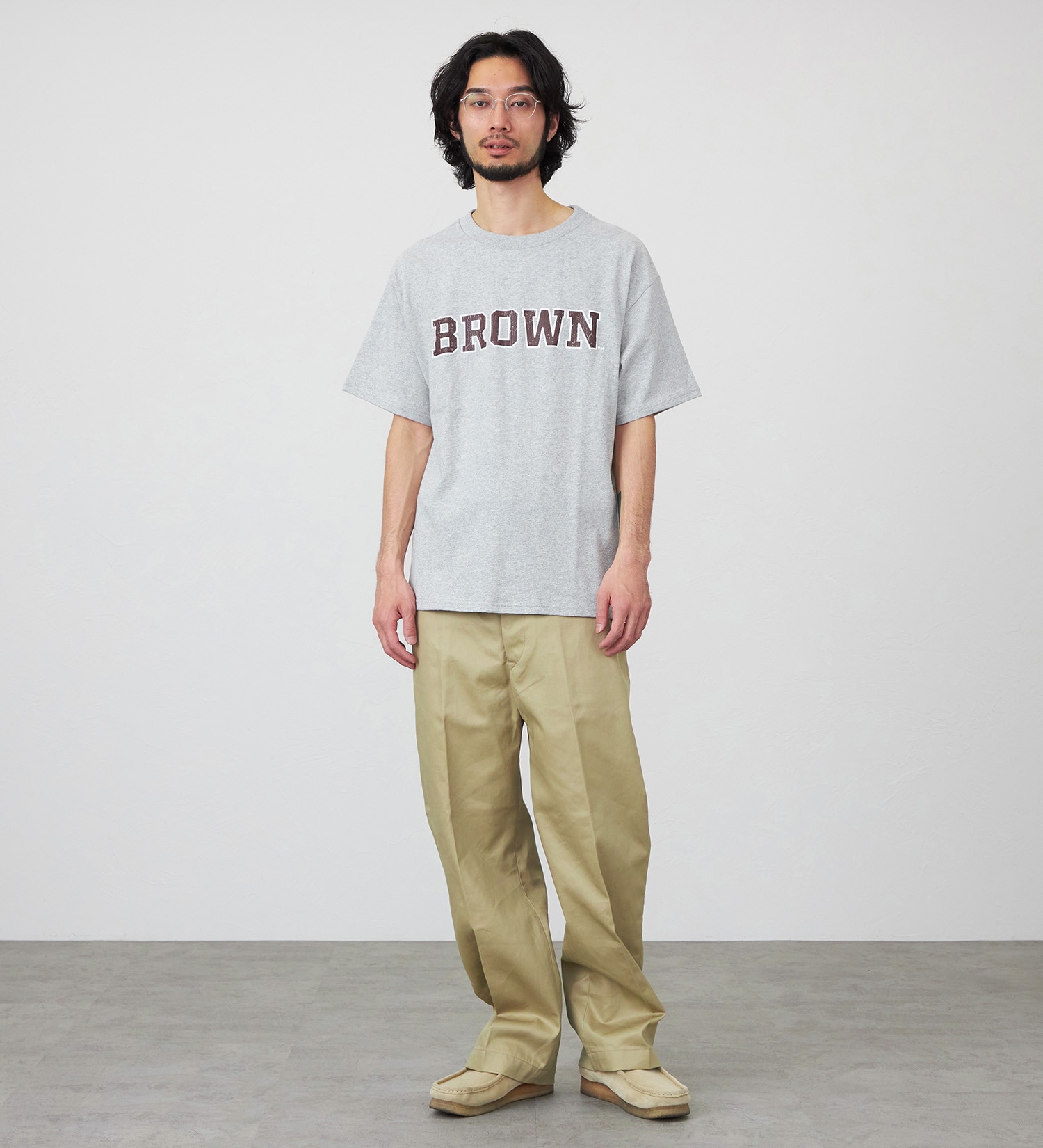 Lee(リー)のIVY COLLEGE SHORT SLEEVE Tee/半袖Tシャツ|トップス/Tシャツ/カットソー/メンズ|グレー