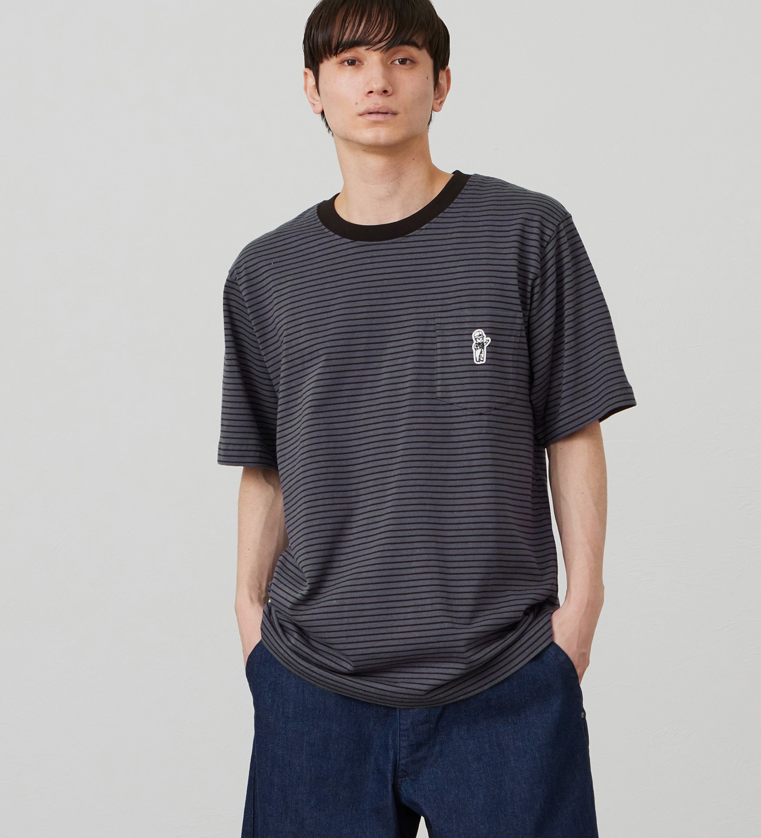 Lee(リー)のBUDDY LeeワッペンTシャツ|トップス/Tシャツ/カットソー/メンズ|チャコール