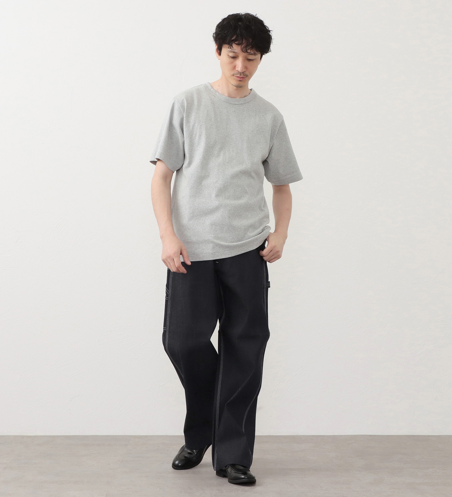 Lee(リー)のヘビーウエイトソリッドTシャツ|トップス/Tシャツ/カットソー/メンズ|グレー