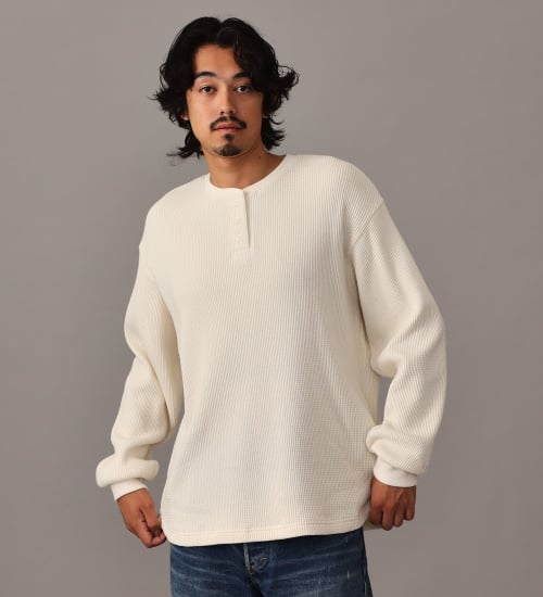 ヘンリーネック L/S Teeシャツ