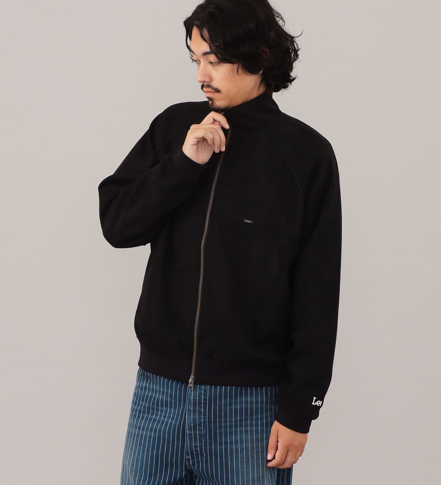 Lee(リー)のSUEDE ZIP UP JACKET / スエードジップアップジャケット【親子】|ジャケット/アウター/その他アウター/メンズ|ブラック