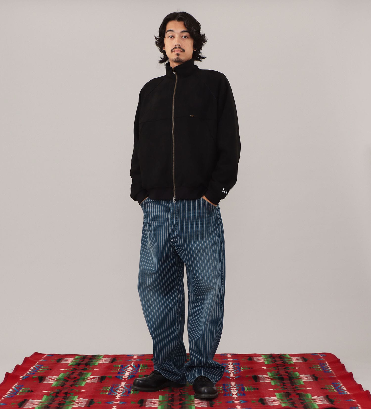 Lee(リー)のSUEDE ZIP UP JACKET / スエードジップアップジャケット【親子】|ジャケット/アウター/その他アウター/メンズ|ブラック