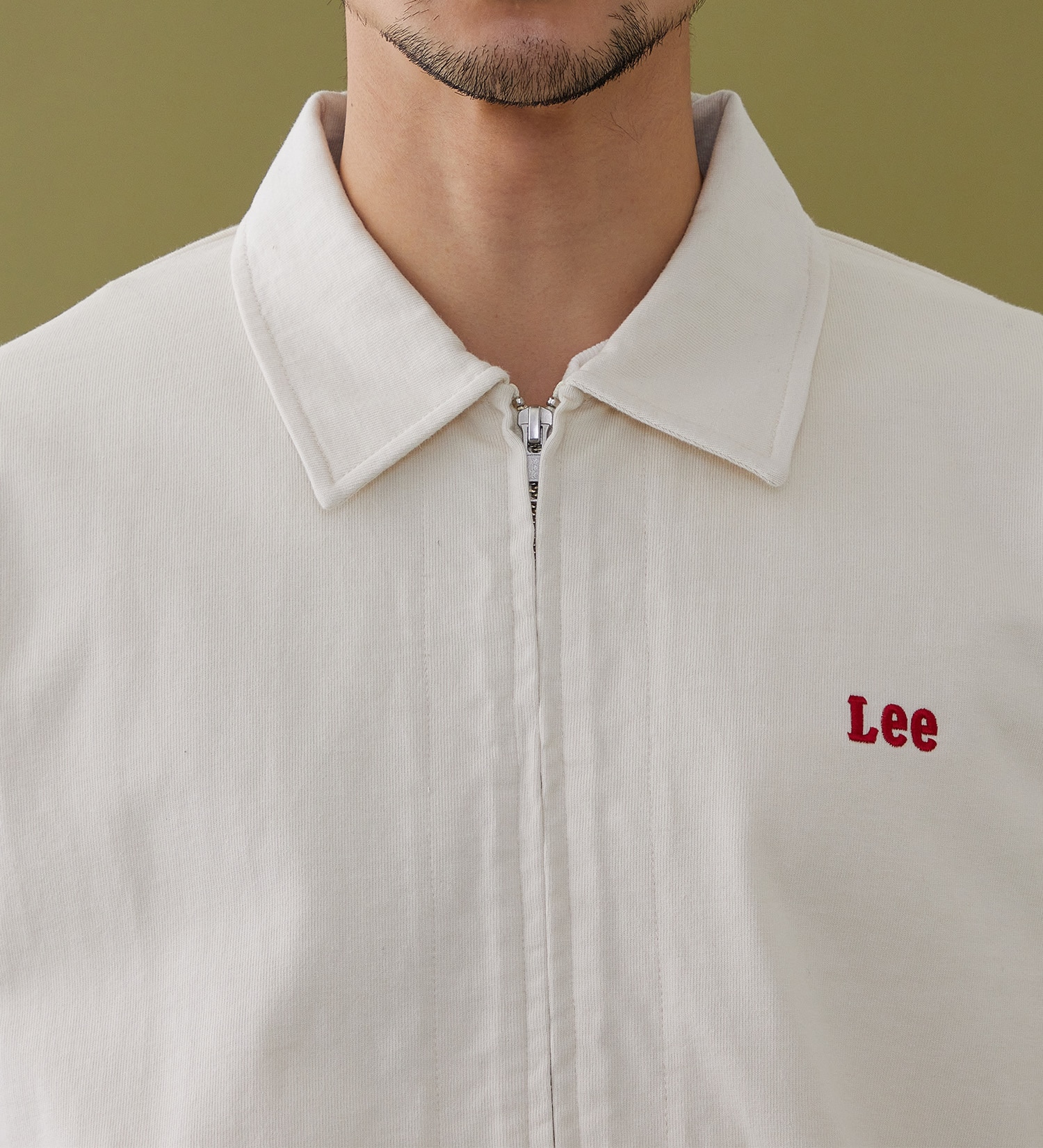 Lee(リー)のZIP-UP CUT JACKET / ジップアップジャケット|トップス/スウェット/メンズ|アイボリー