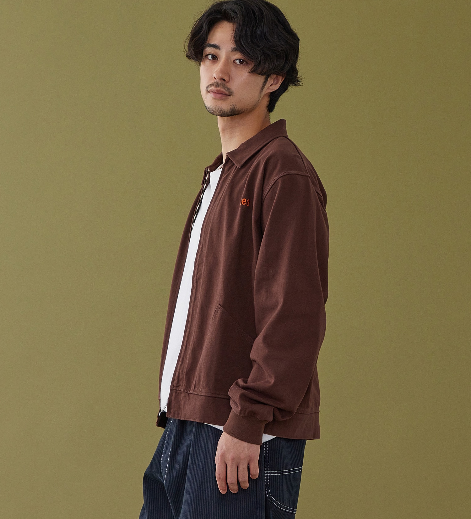 Lee(リー)のZIP-UP CUT JACKET / ジップアップジャケット|トップス/スウェット/メンズ|ブラウン