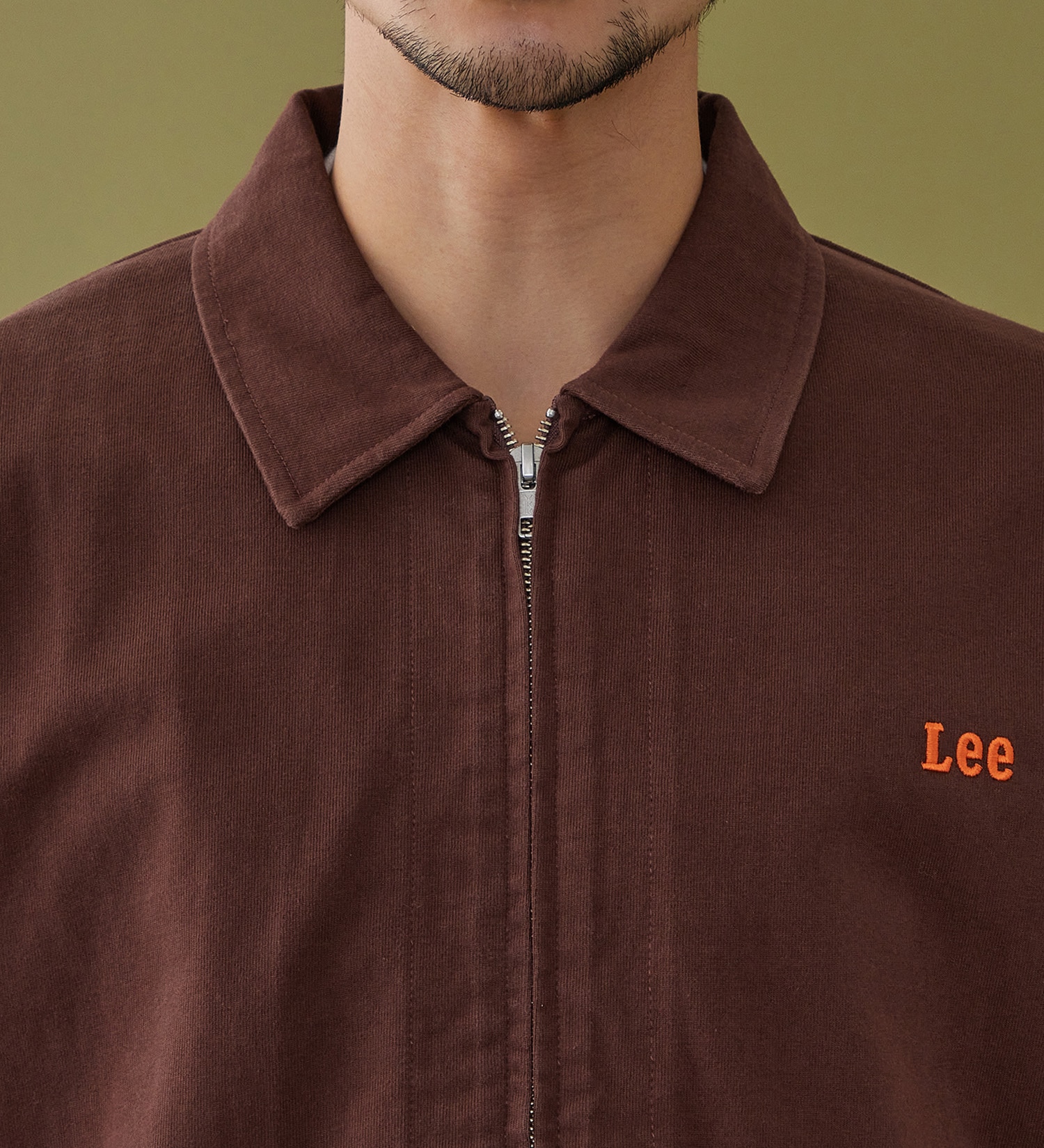 Lee(リー)のZIP-UP CUT JACKET / ジップアップジャケット|トップス/スウェット/メンズ|ブラウン