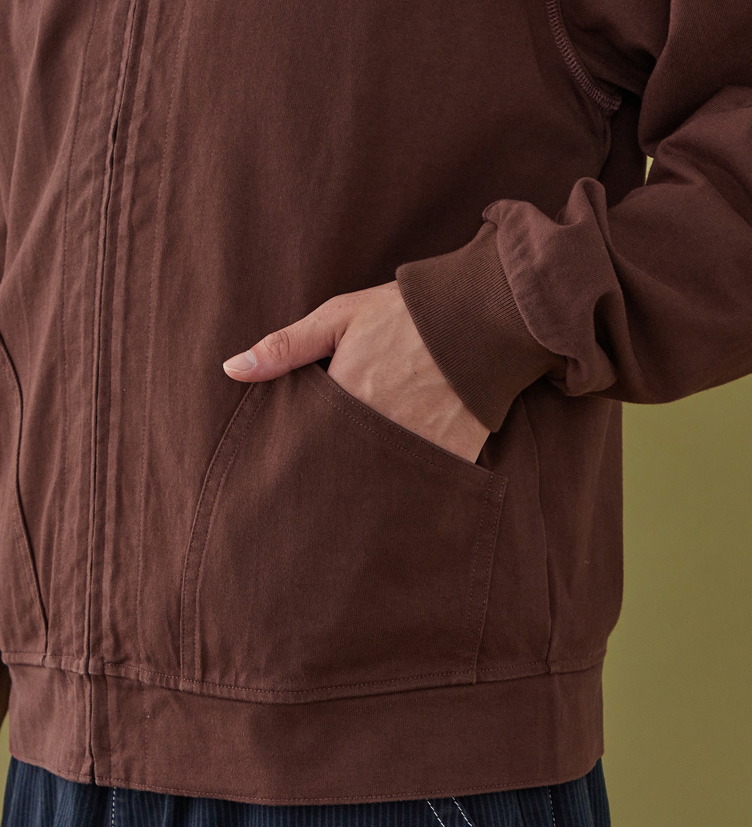 Lee(リー)のZIP-UP CUT JACKET / ジップアップジャケット|トップス/スウェット/メンズ|ブラウン