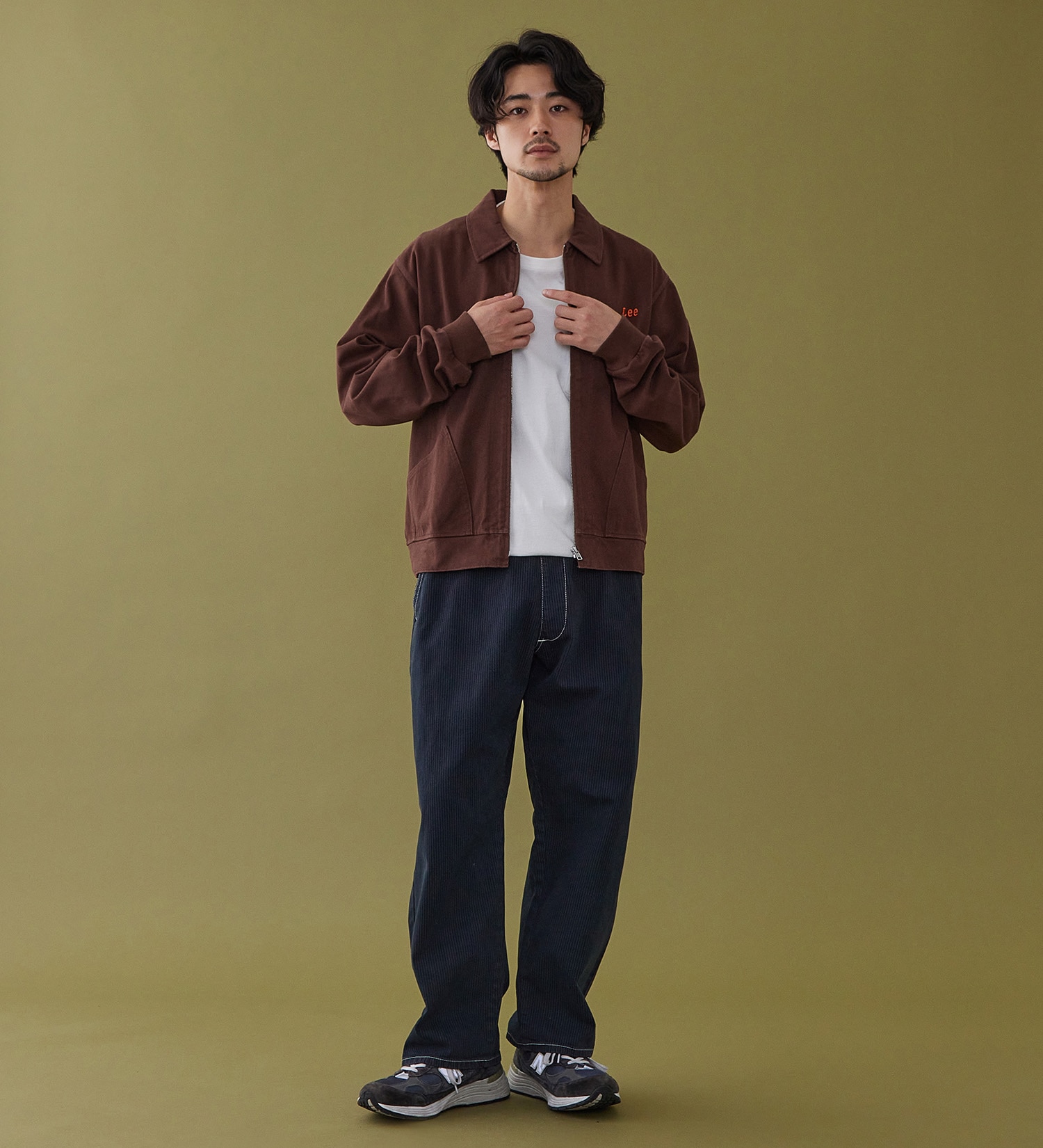 Lee(リー)のZIP-UP CUT JACKET / ジップアップジャケット|トップス/スウェット/メンズ|ブラウン