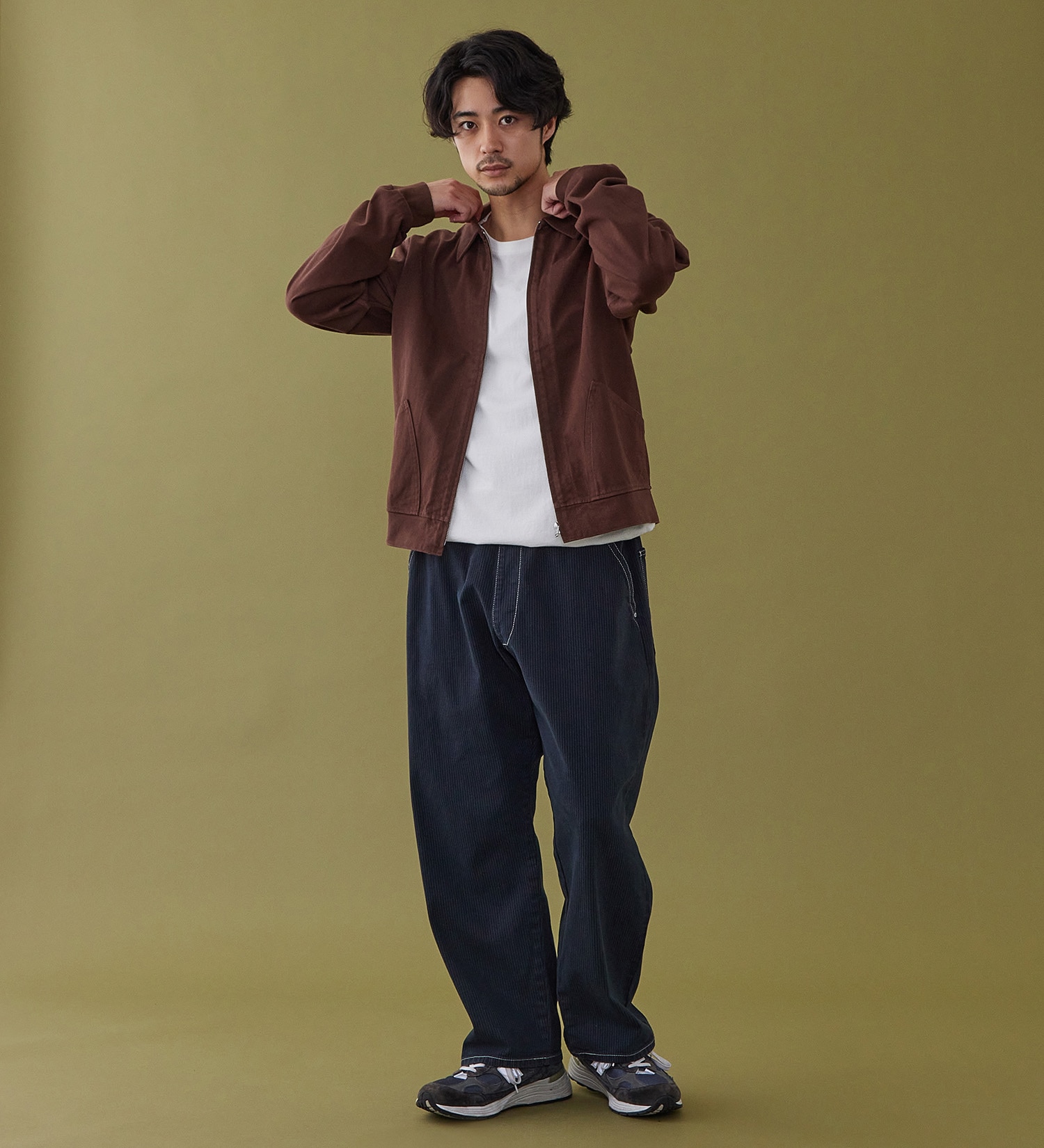Lee(リー)のZIP-UP CUT JACKET / ジップアップジャケット|トップス/スウェット/メンズ|ブラウン