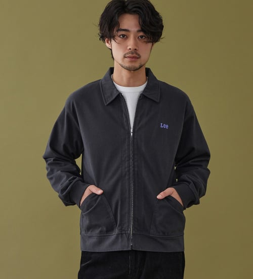 Lee(リー)のZIP-UP CUT JACKET / ジップアップジャケット|トップス/スウェット/メンズ|ブラック
