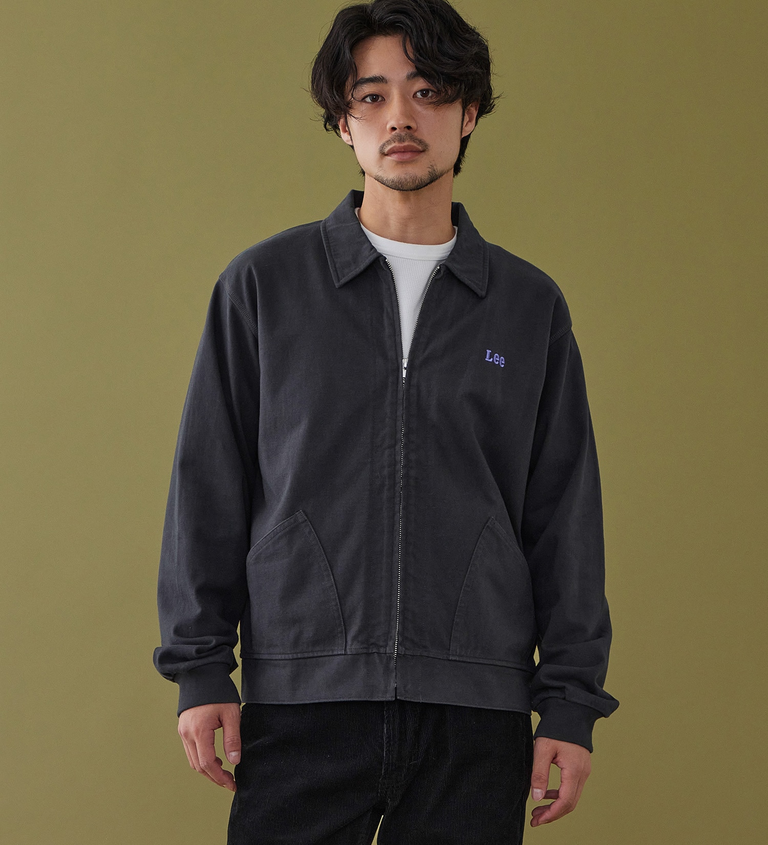 Lee(リー)のZIP-UP CUT JACKET / ジップアップジャケット|トップス/スウェット/メンズ|ブラック