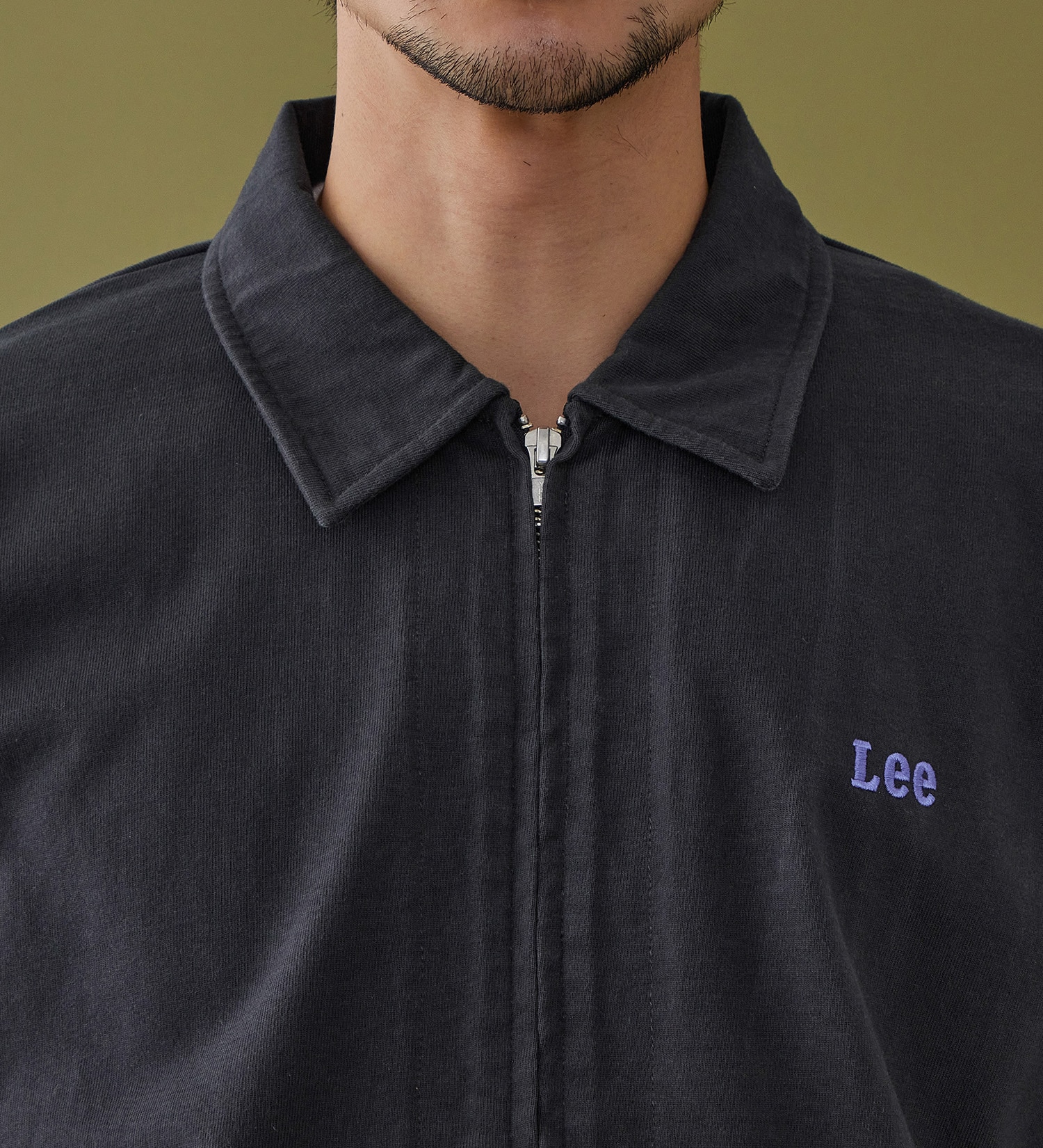 Lee(リー)のZIP-UP CUT JACKET / ジップアップジャケット|トップス/スウェット/メンズ|ブラック