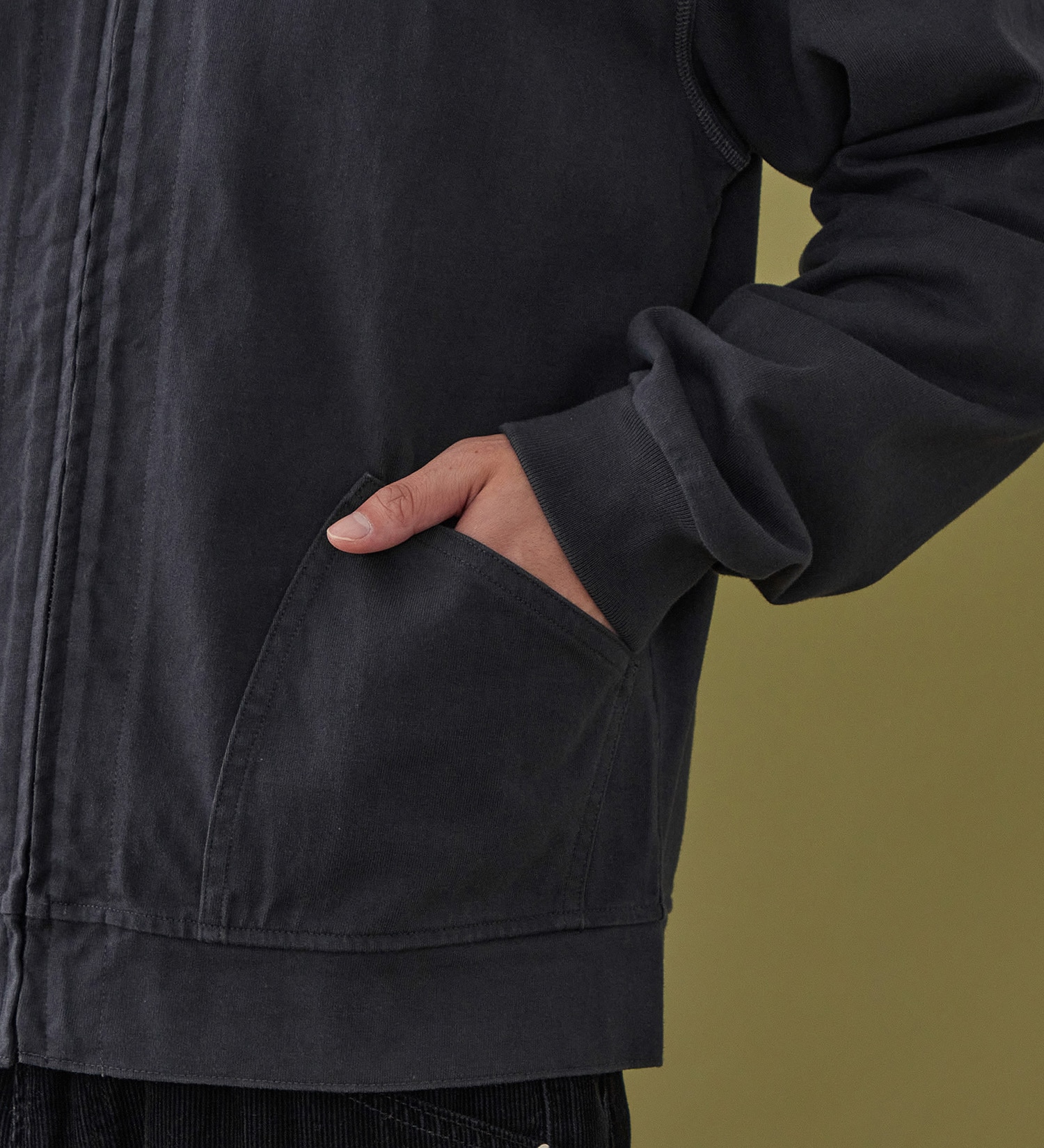 Lee(リー)のZIP-UP CUT JACKET / ジップアップジャケット|トップス/スウェット/メンズ|ブラック