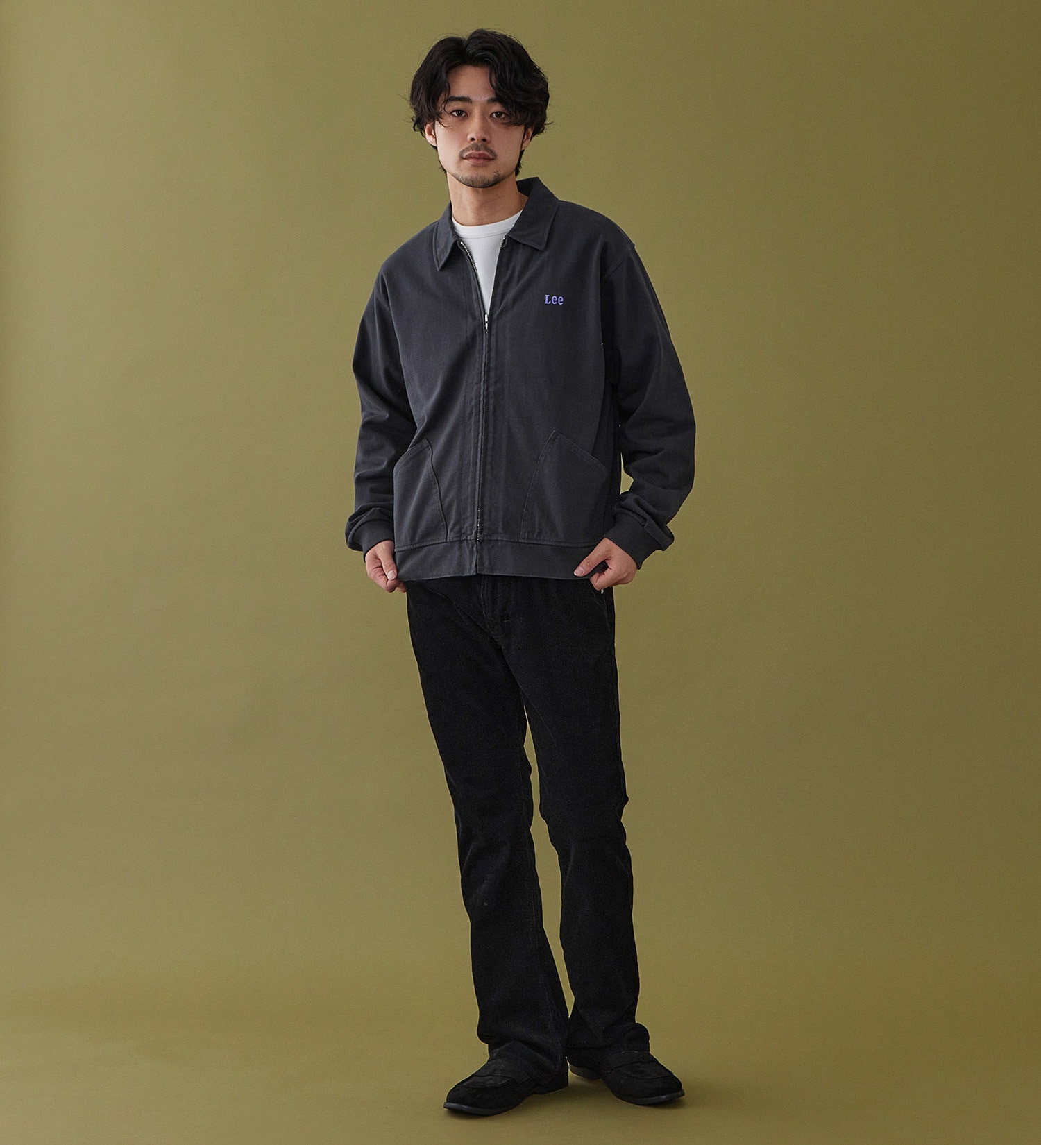 Lee(リー)のZIP-UP CUT JACKET / ジップアップジャケット|トップス/スウェット/メンズ|ブラック