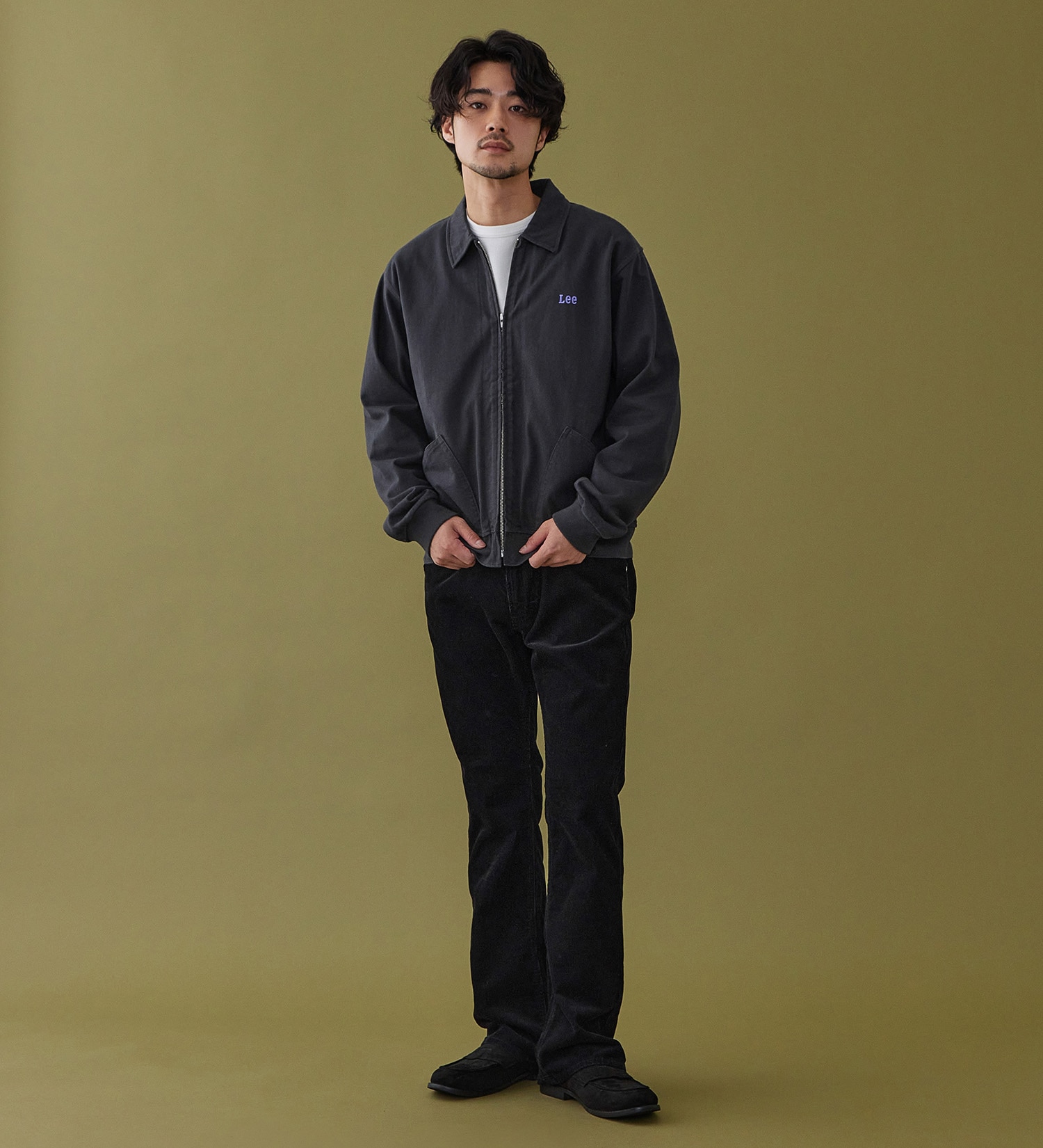 Lee(リー)のZIP-UP CUT JACKET / ジップアップジャケット|トップス/スウェット/メンズ|ブラック