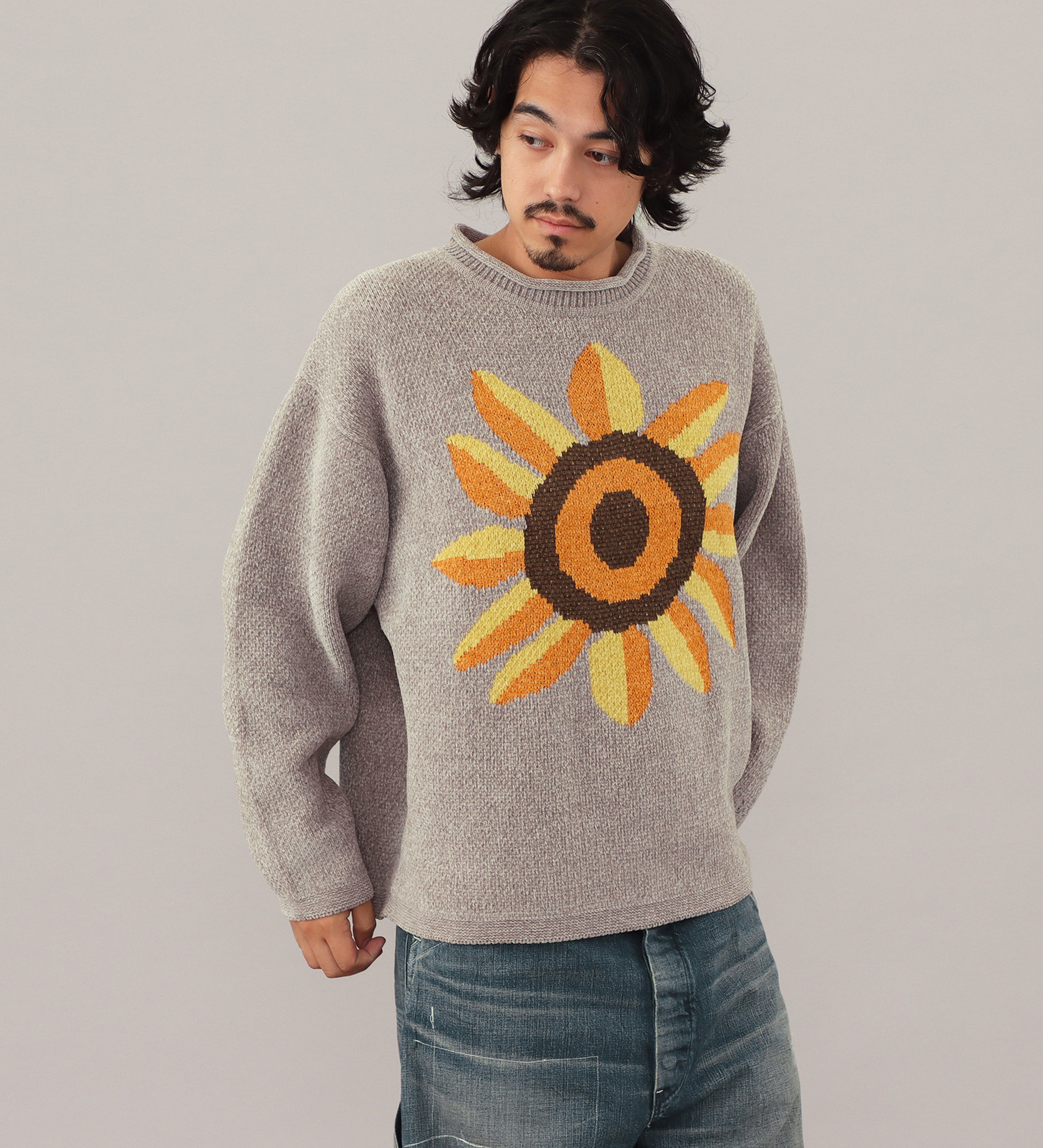 Lee(リー)のMALL KNIT CREW / モールニット|トップス/ニット/セーター/メンズ|グレー