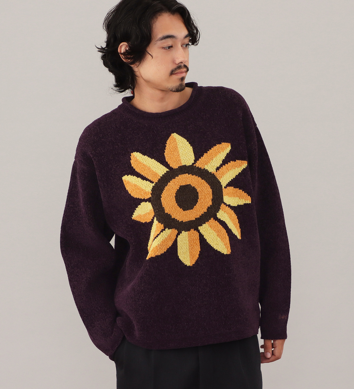 Lee(リー)のMALL KNIT CREW / モールニット|トップス/ニット/セーター/メンズ|パープル