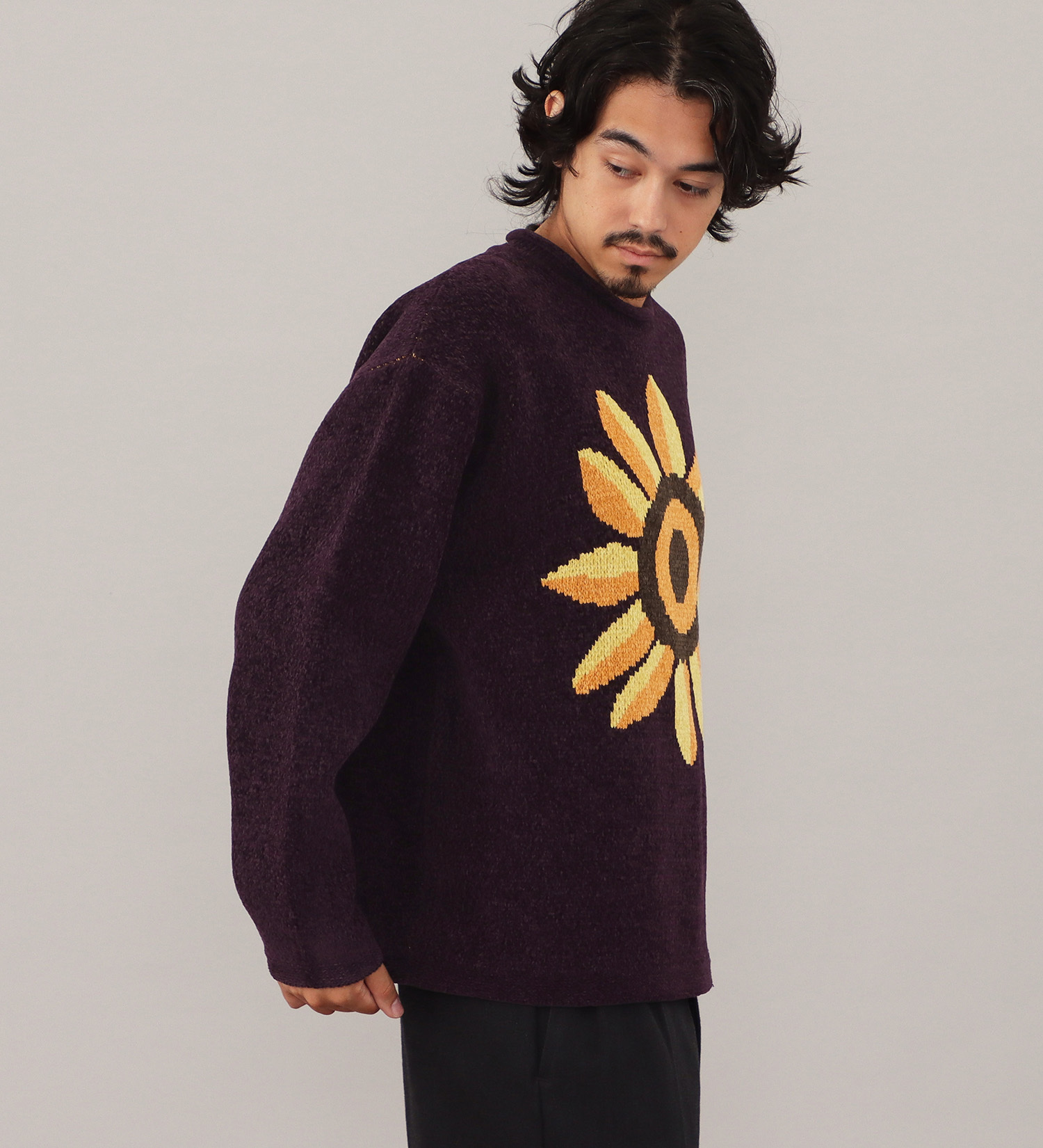 Lee(リー)のMALL KNIT CREW / モールニット|トップス/ニット/セーター/メンズ|パープル