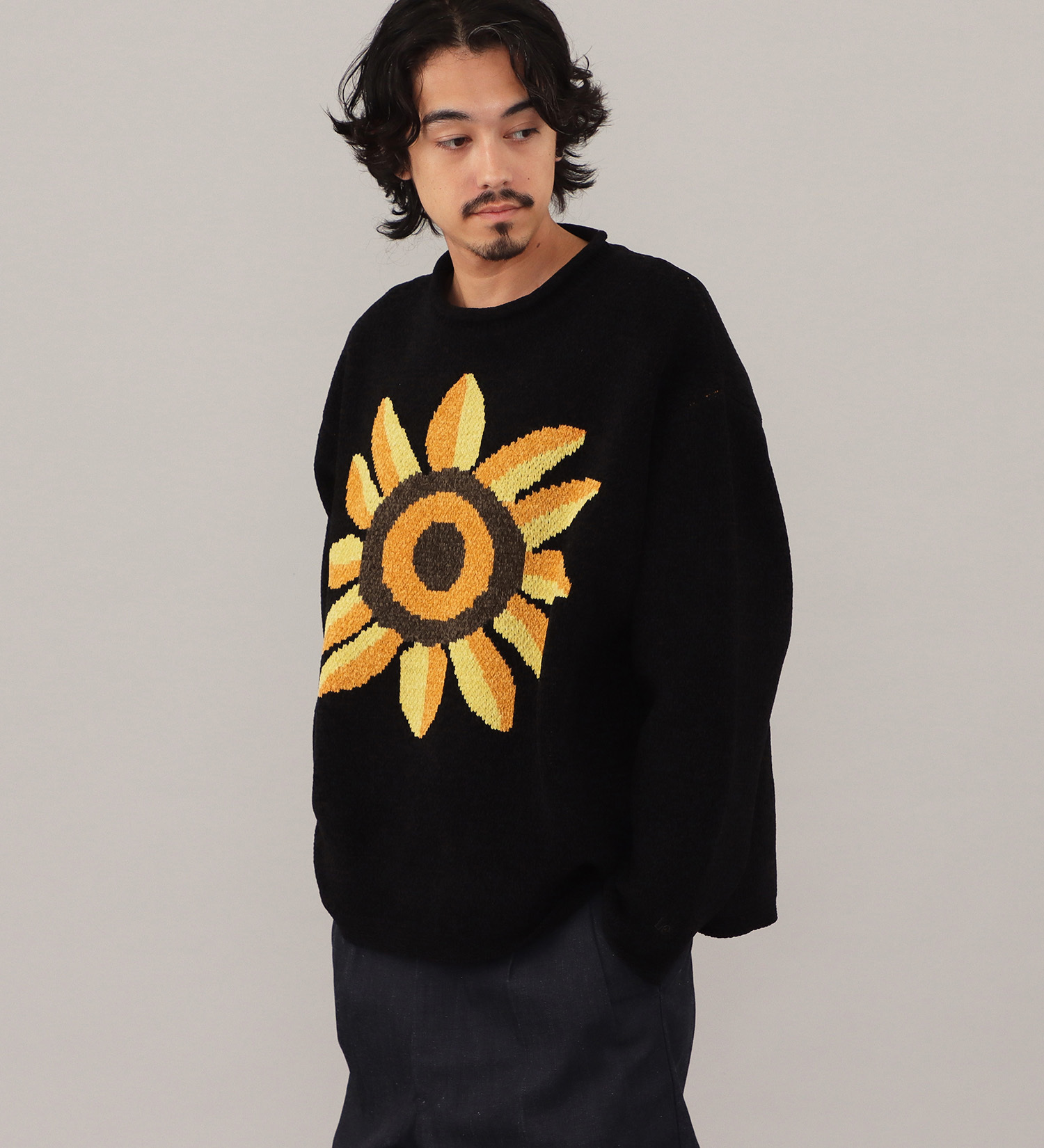 Lee(リー)のMALL KNIT CREW / モールニット|トップス/ニット/セーター/メンズ|ブラック