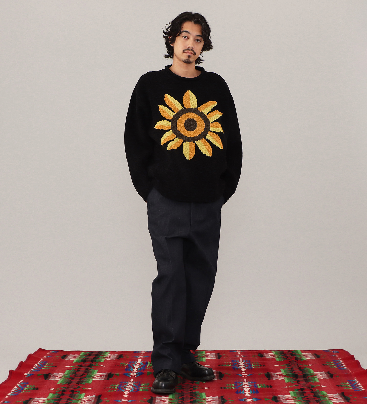 Lee(リー)のMALL KNIT CREW / モールニット|トップス/ニット/セーター/メンズ|ブラック