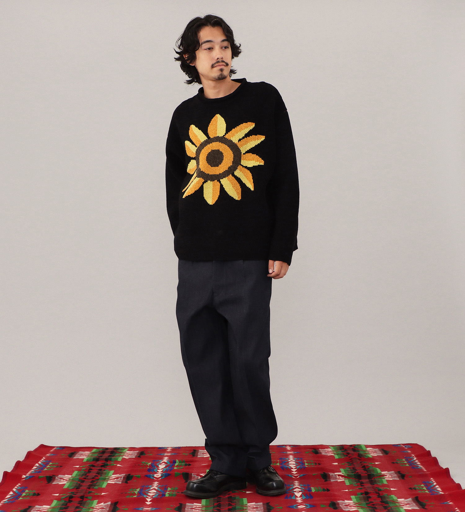 Lee(リー)のMALL KNIT CREW / モールニット|トップス/ニット/セーター/メンズ|ブラック