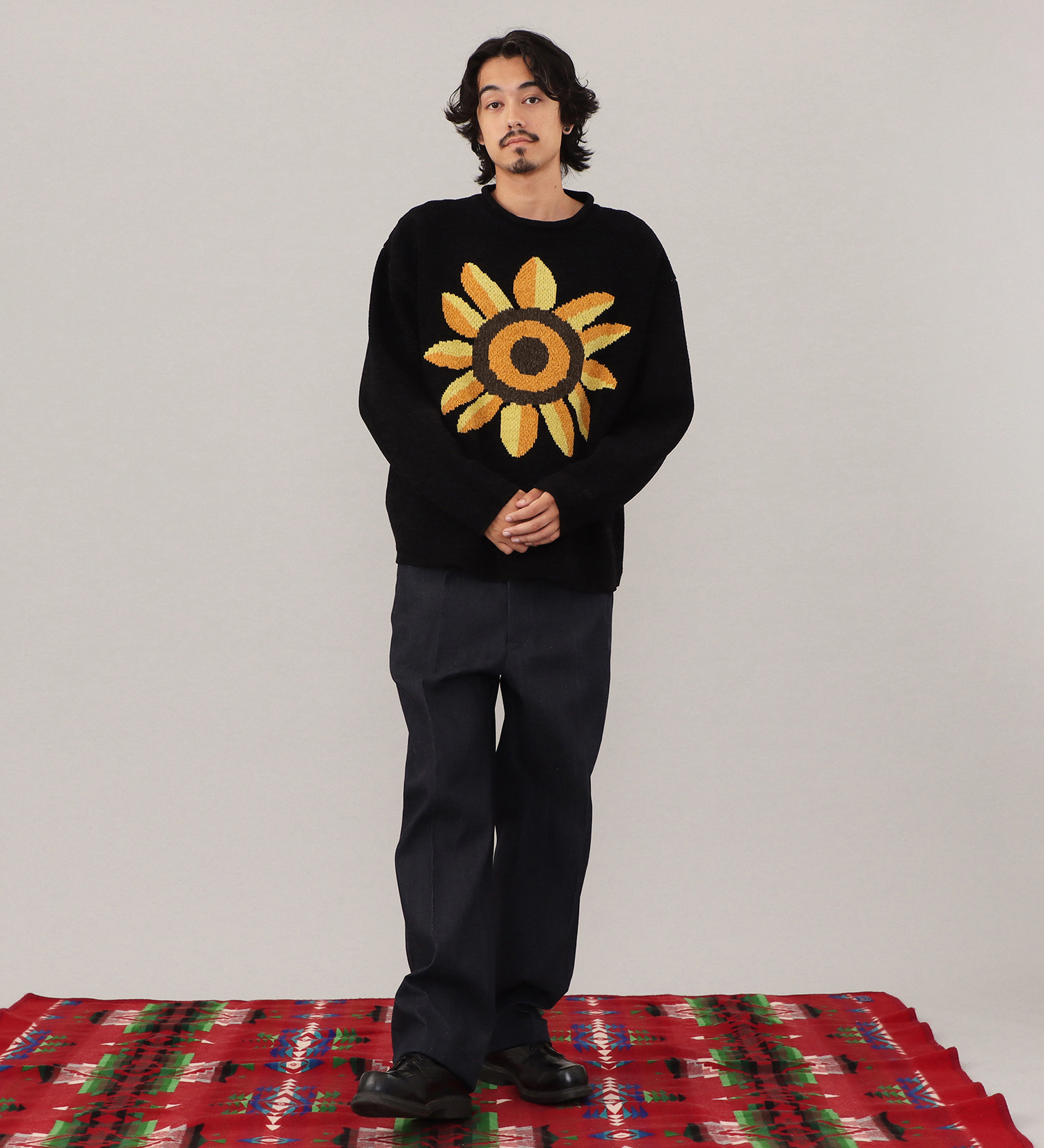 Lee(リー)のMALL KNIT CREW / モールニット|トップス/ニット/セーター/メンズ|ブラック
