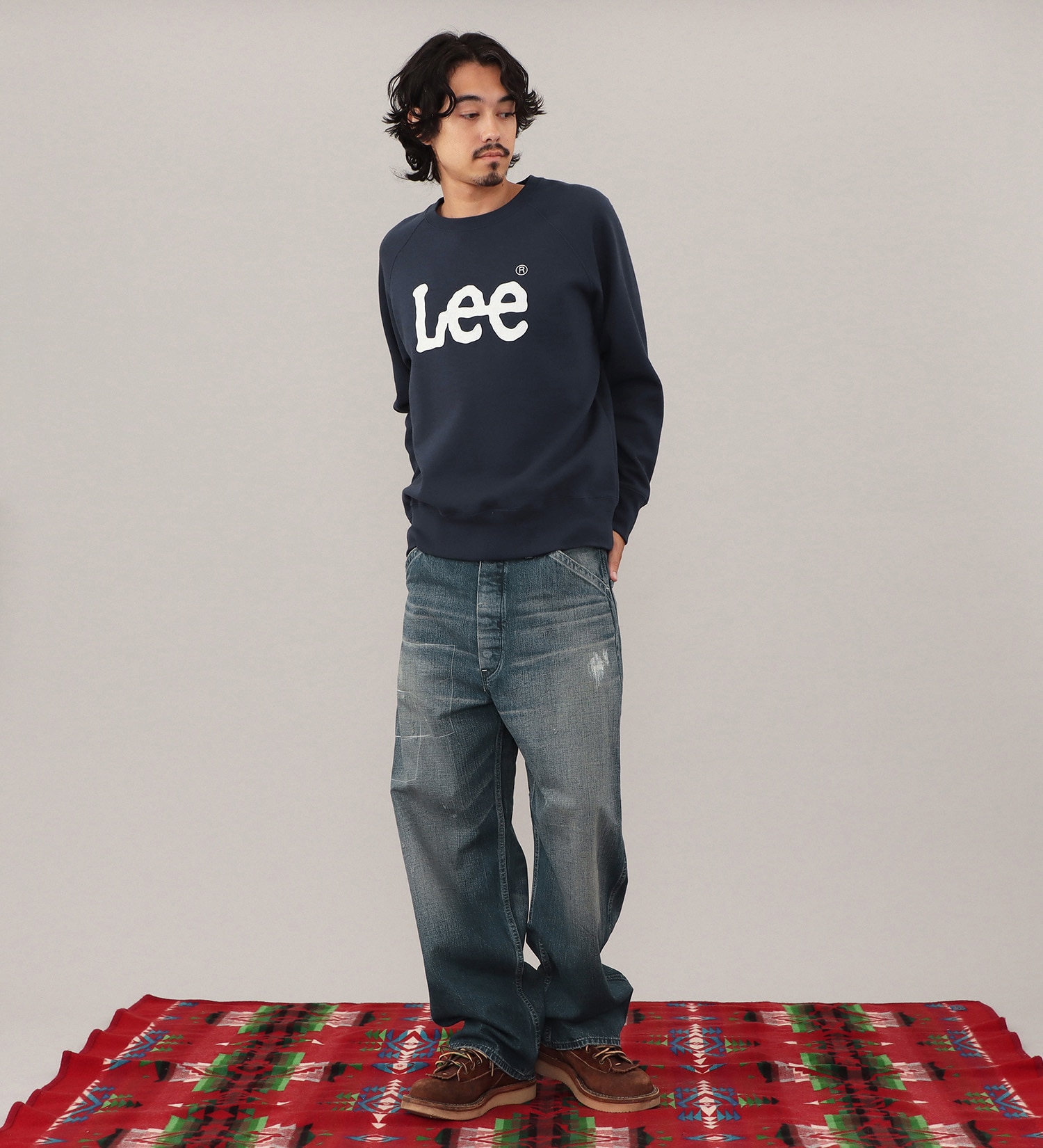 Lee(リー)のLEE LOGO SWEAT / リーロゴスエット|トップス/スウェット/メンズ|ネイビー