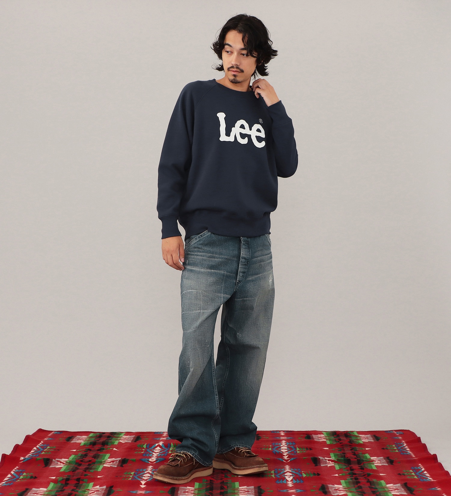 Lee(リー)のLEE LOGO SWEAT / リーロゴスエット|トップス/スウェット/メンズ|ネイビー
