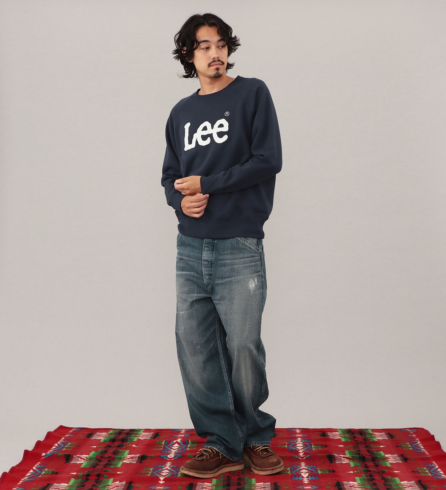 Lee(リー)のLEE LOGO SWEAT / リーロゴスエット|トップス/スウェット/メンズ|ネイビー
