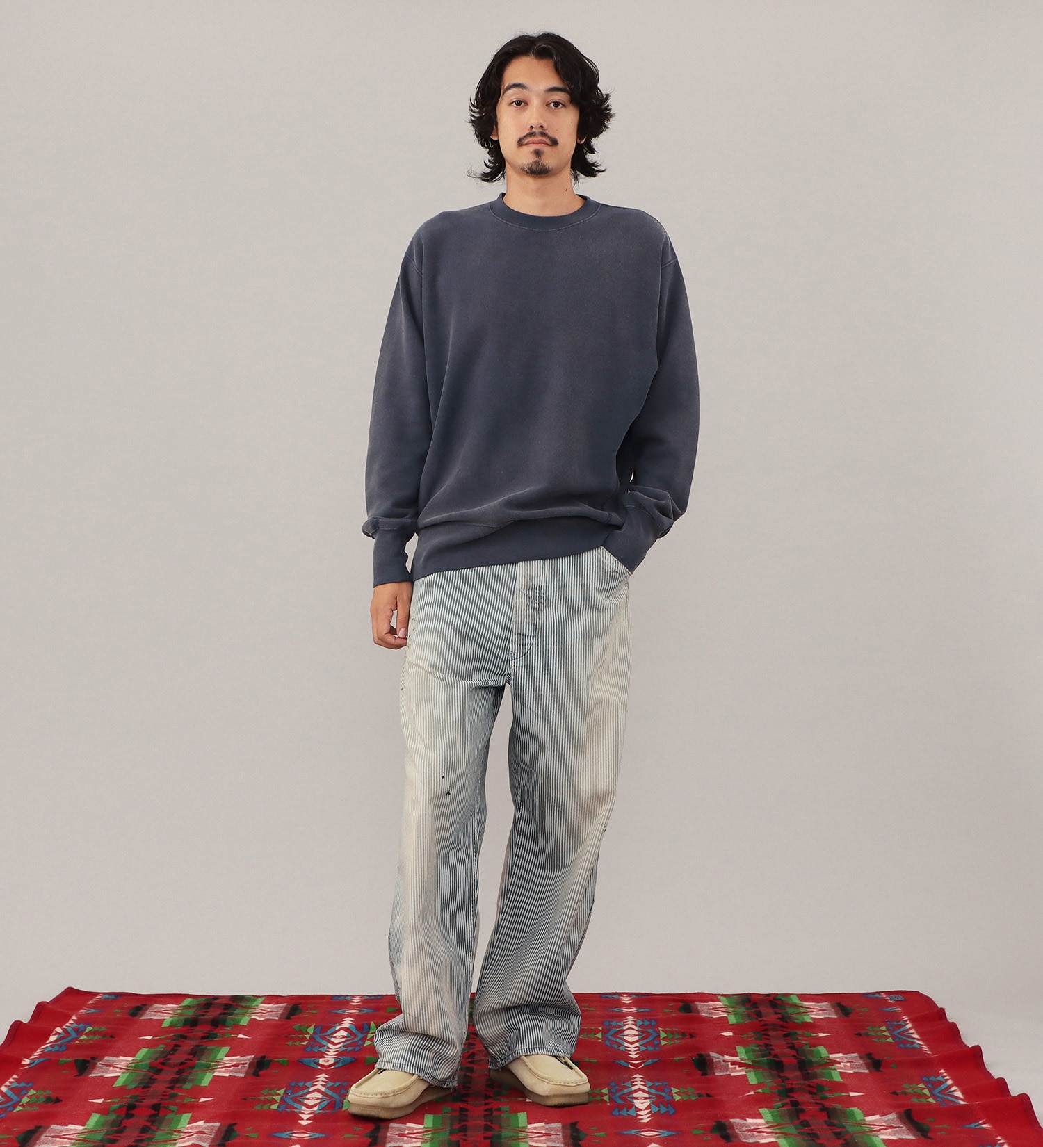 Lee(リー)のVINTAGE SWEAT CROSS GRAIN / スウェット|トップス/スウェット/メンズ|ネイビー