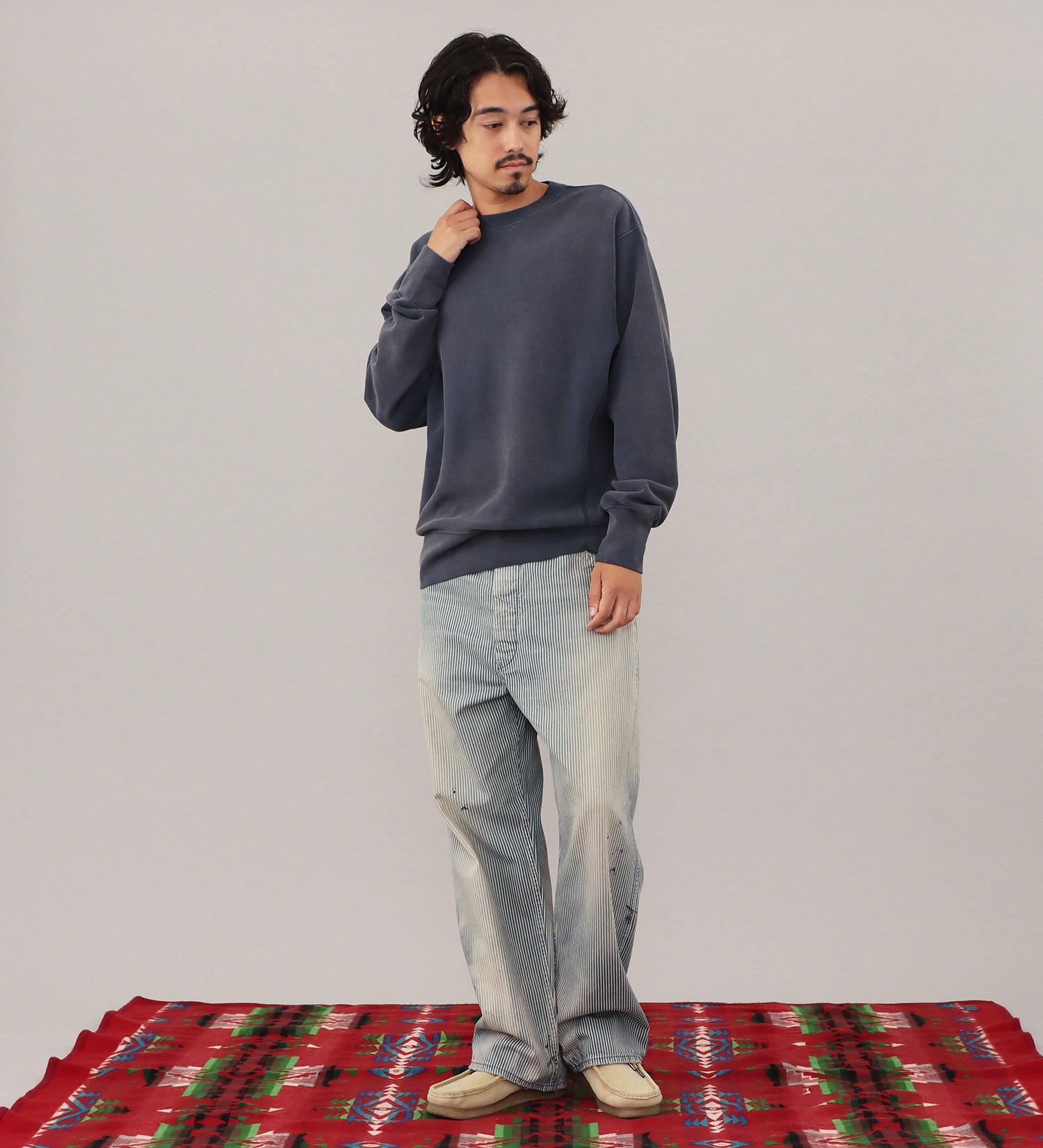 Lee(リー)のVINTAGE SWEAT CROSS GRAIN / スウェット|トップス/スウェット/メンズ|ネイビー