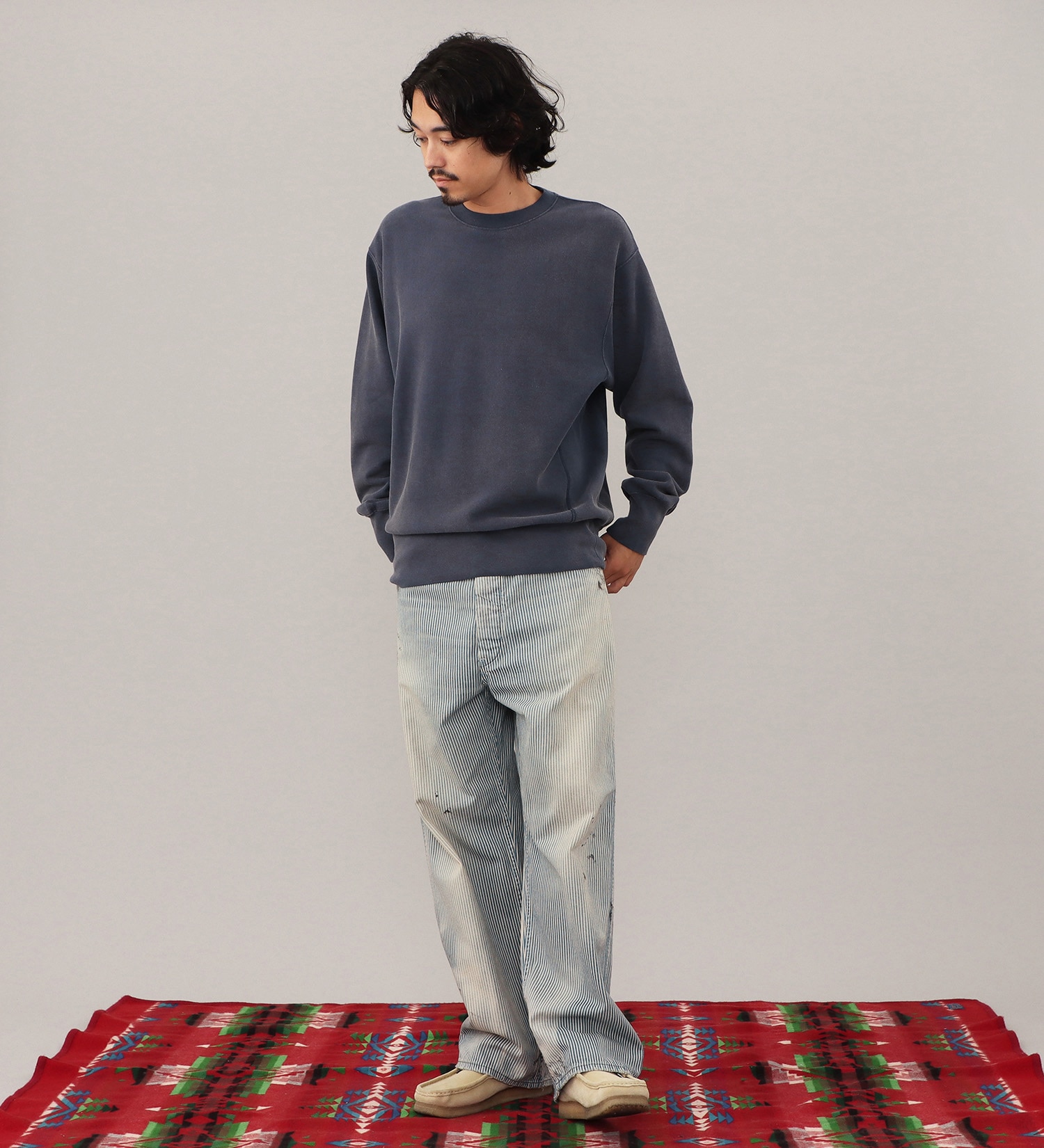 Lee(リー)のVINTAGE SWEAT CROSS GRAIN / スウェット|トップス/スウェット/メンズ|ネイビー