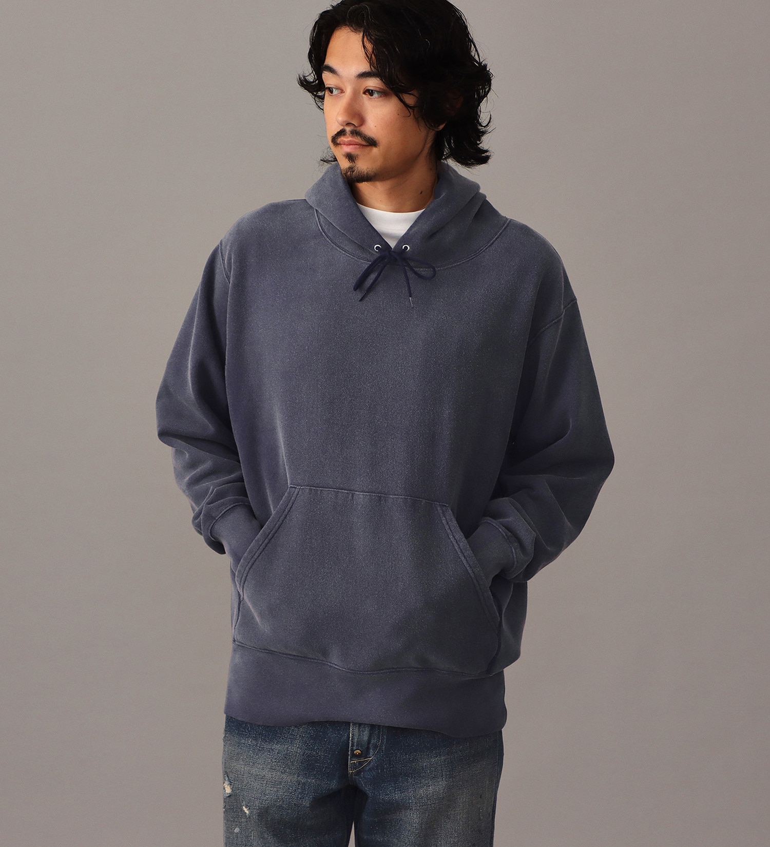 Lee(リー)のVINTAGE HOODIE CROSS GRAIN / フーディースウェット|トップス/パーカー/メンズ|ネイビー
